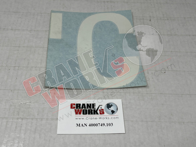 Picture of MAN 4000749.103 NEW BOOM DECAL C (RH)