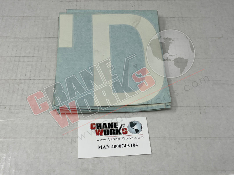 Picture of MAN 4000749.104 NEW BOOM DECAL D (RH)