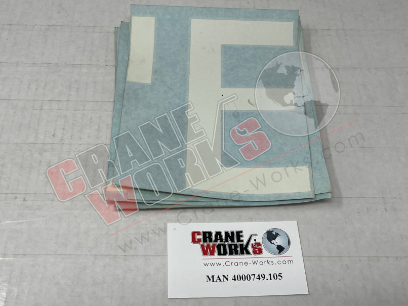 Picture of MAN 4000749.105 NEW BOOM DECAL E (RH)