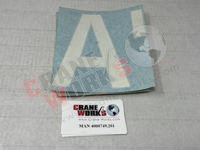 Picture of MAN 4000749.201 NEW BOOM DECAL A (LH)