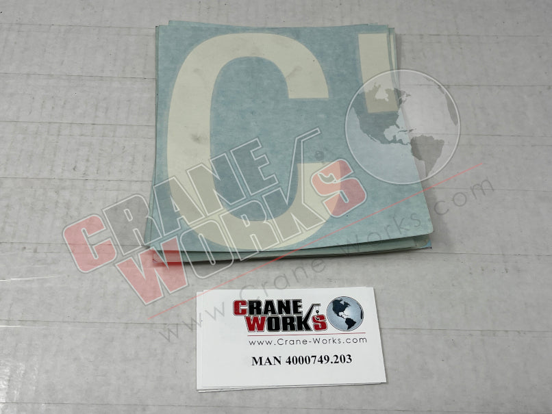 Picture of MAN 4000749.203 NEW BOOM DECAL C (LH)