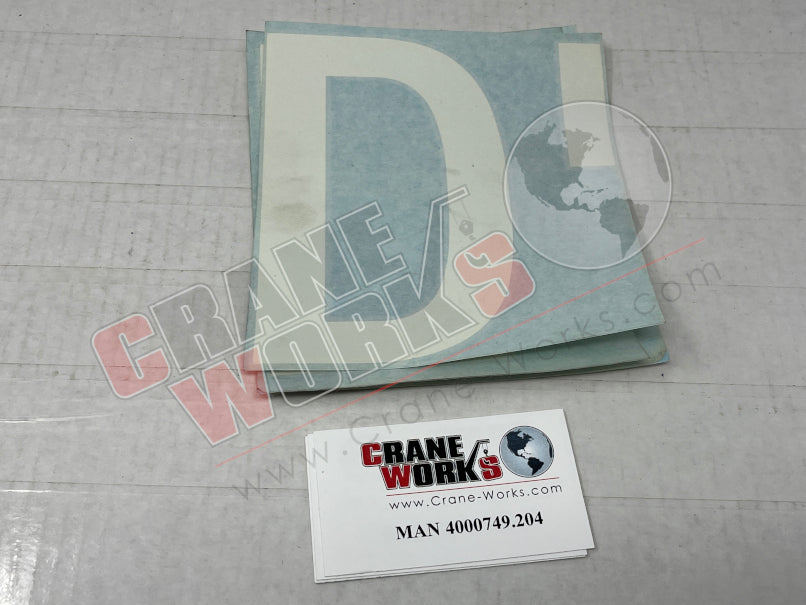 Picture of MAN 4000749.204 NEW STEP D LENGTH DECAL