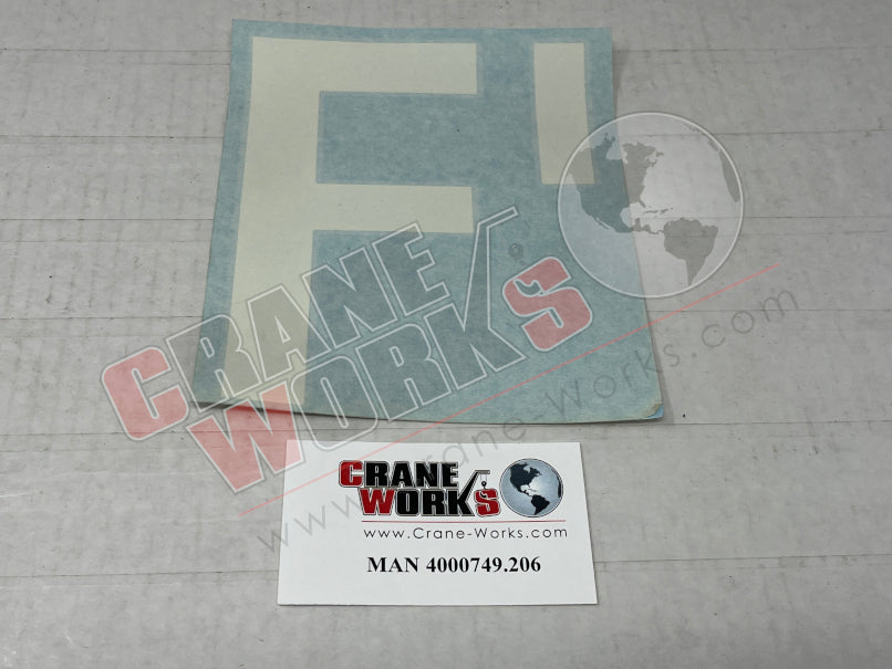 Picture of MAN 4000749.206 NEW BOOM DECAL F (LH)