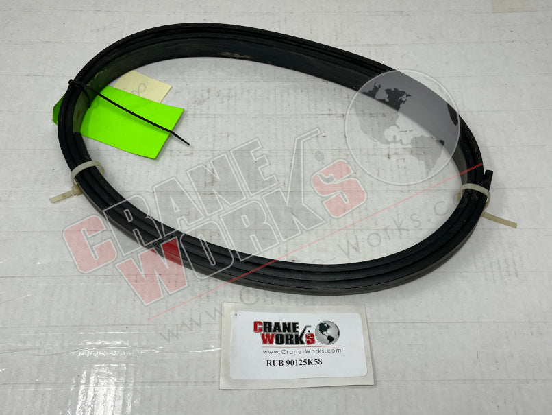 Picture of RUB 90125K58 NEW 1/4" X 1" RUBBER
