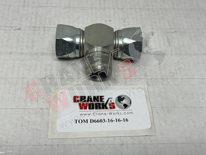 Picture of TOM D6603-16-16-16 NEW hyd tee