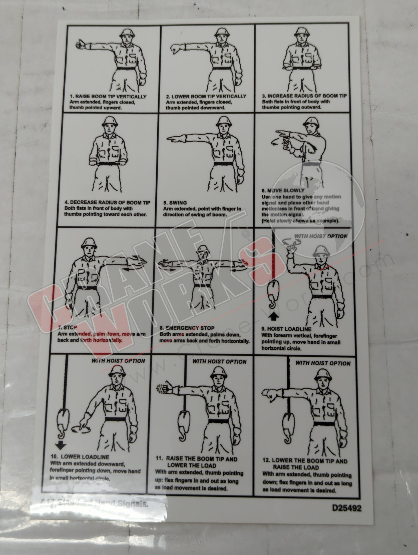 D23628 | New Crane Warning Decal Kit