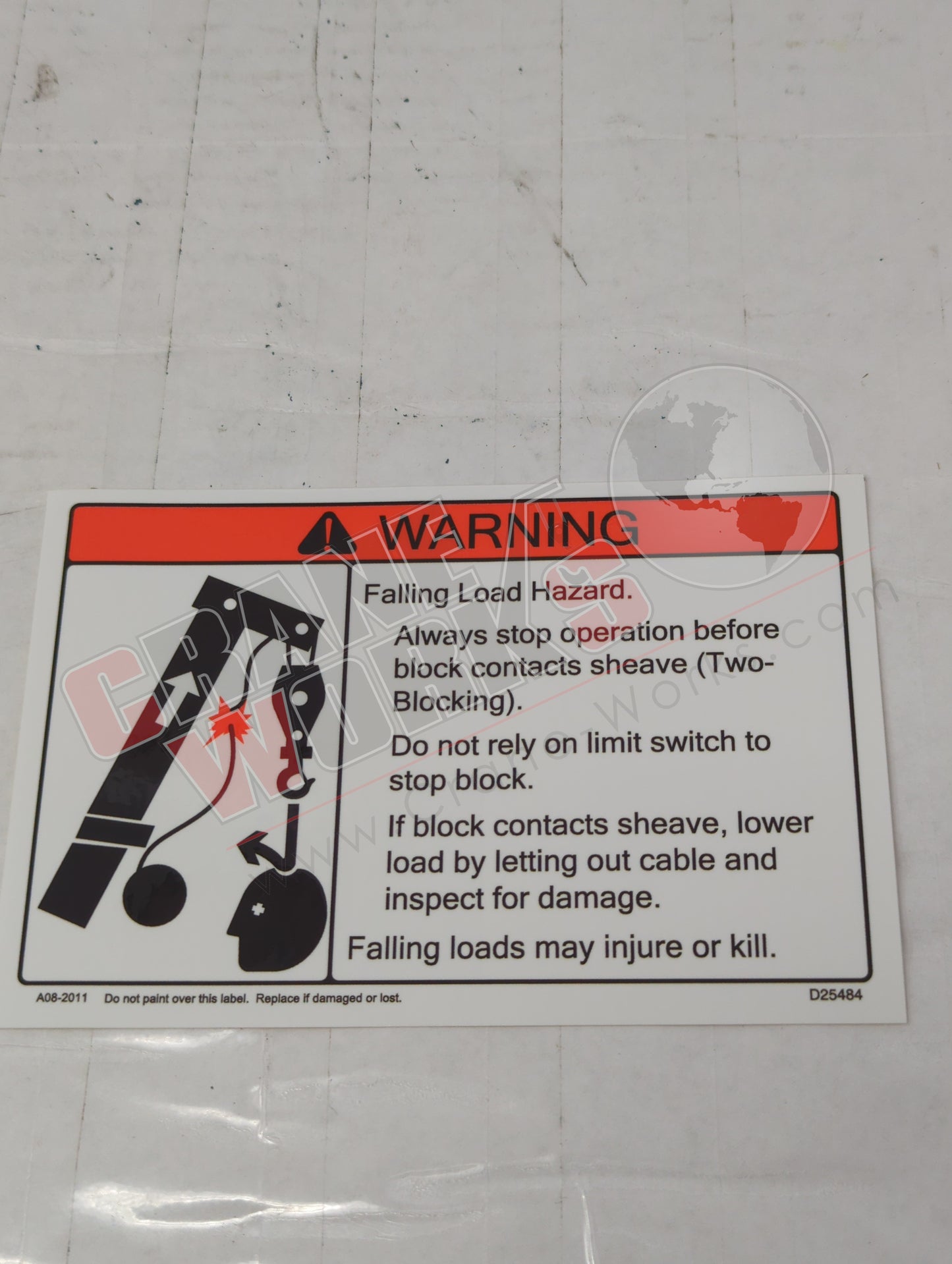 D23628 | New Crane Warning Decal Kit
