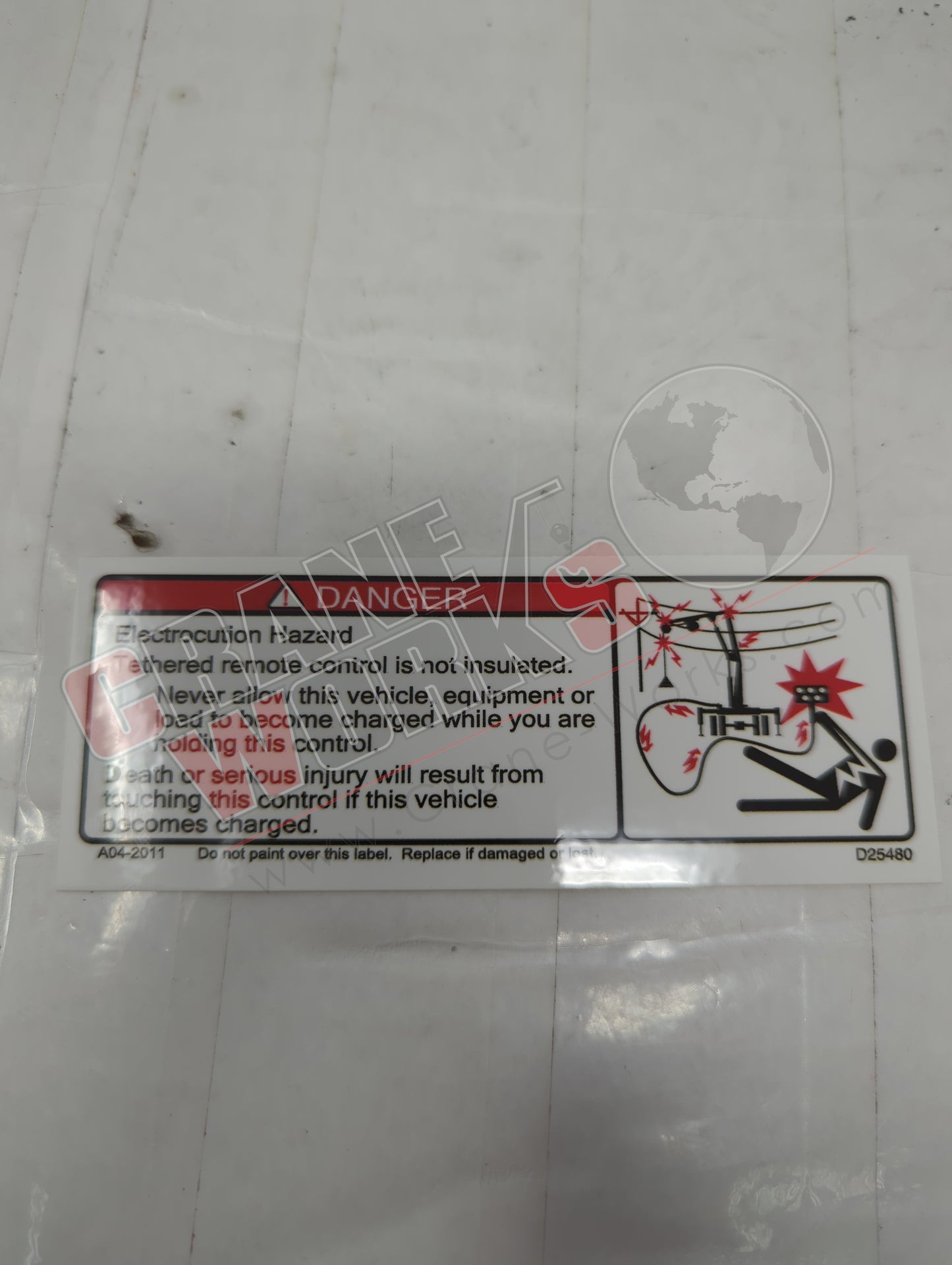 D23628 | New Crane Warning Decal Kit