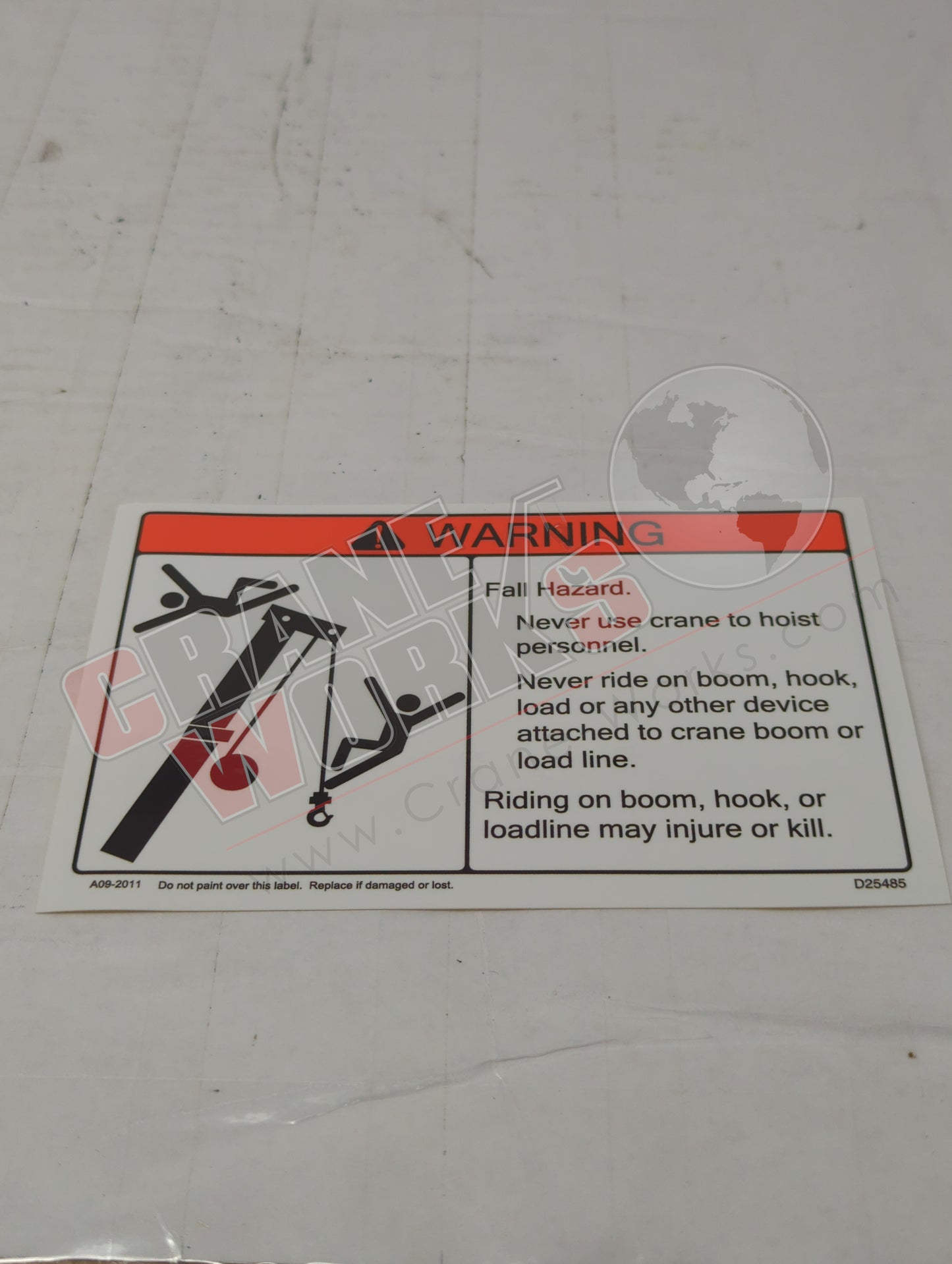 D23628 | New Crane Warning Decal Kit