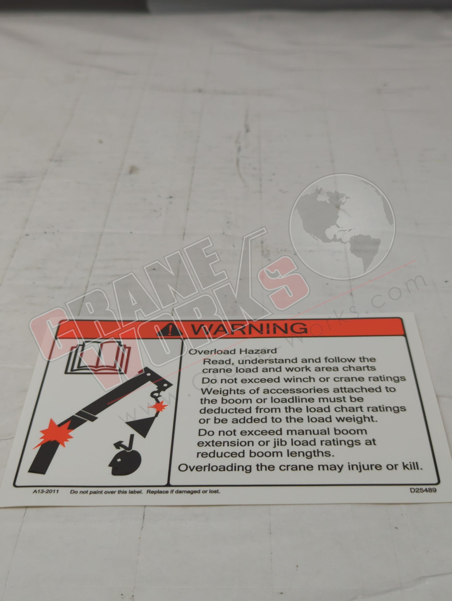 D23628 | New Crane Warning Decal Kit