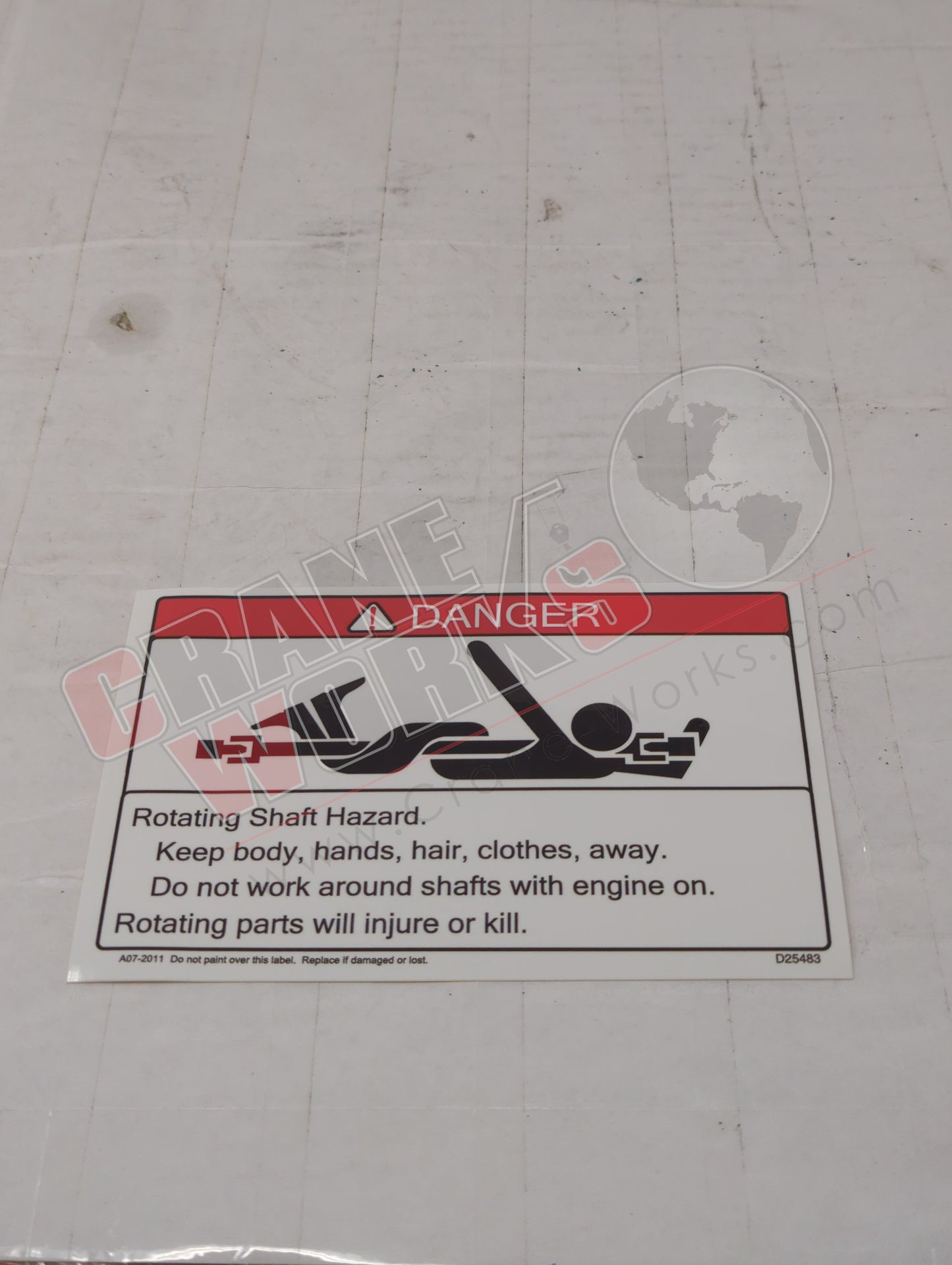 D23628 | New Crane Warning Decal Kit