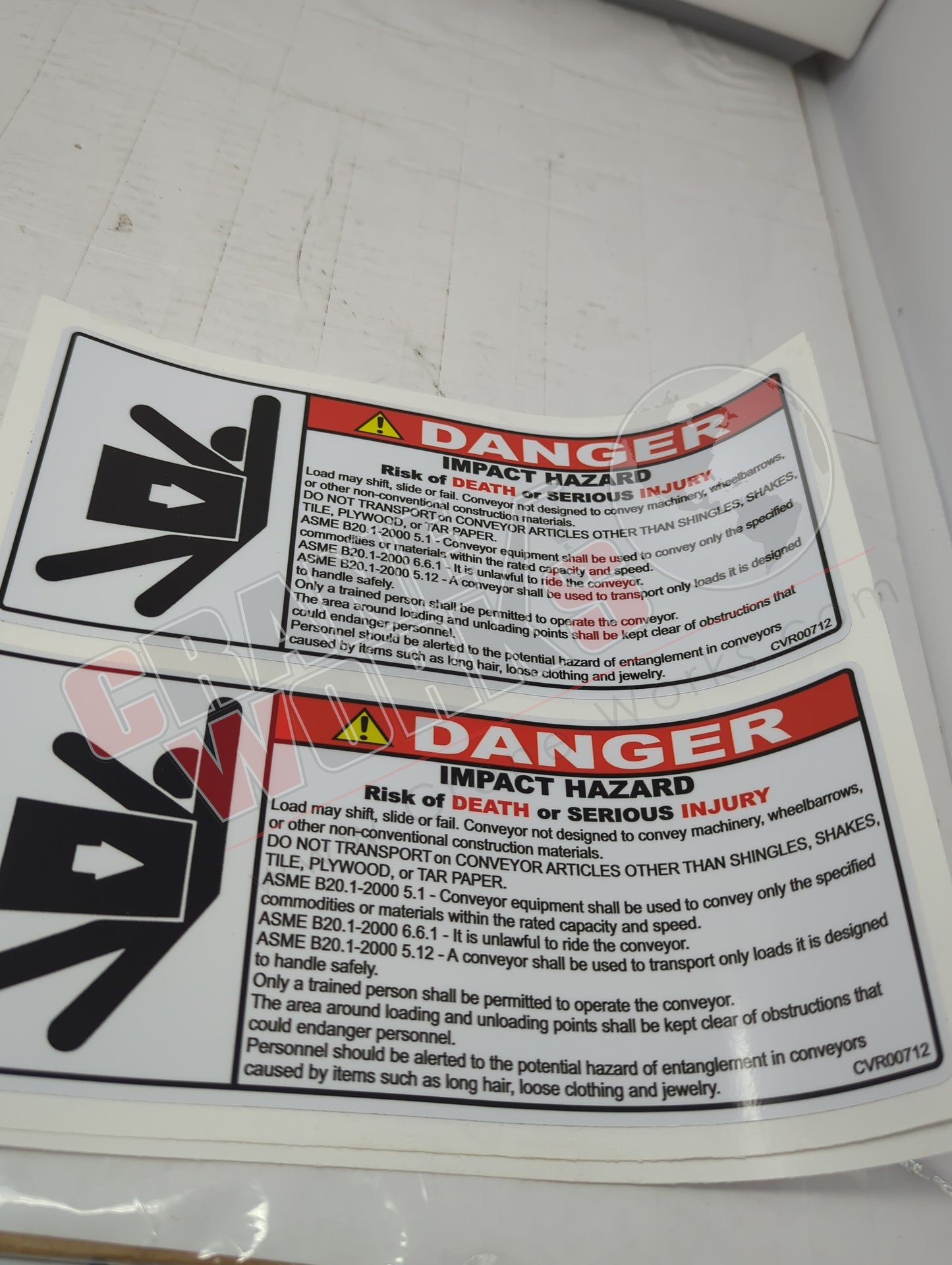 Picture of CVR00286, a  New Conveyor / Pedestal Decal Kit, angle 21.