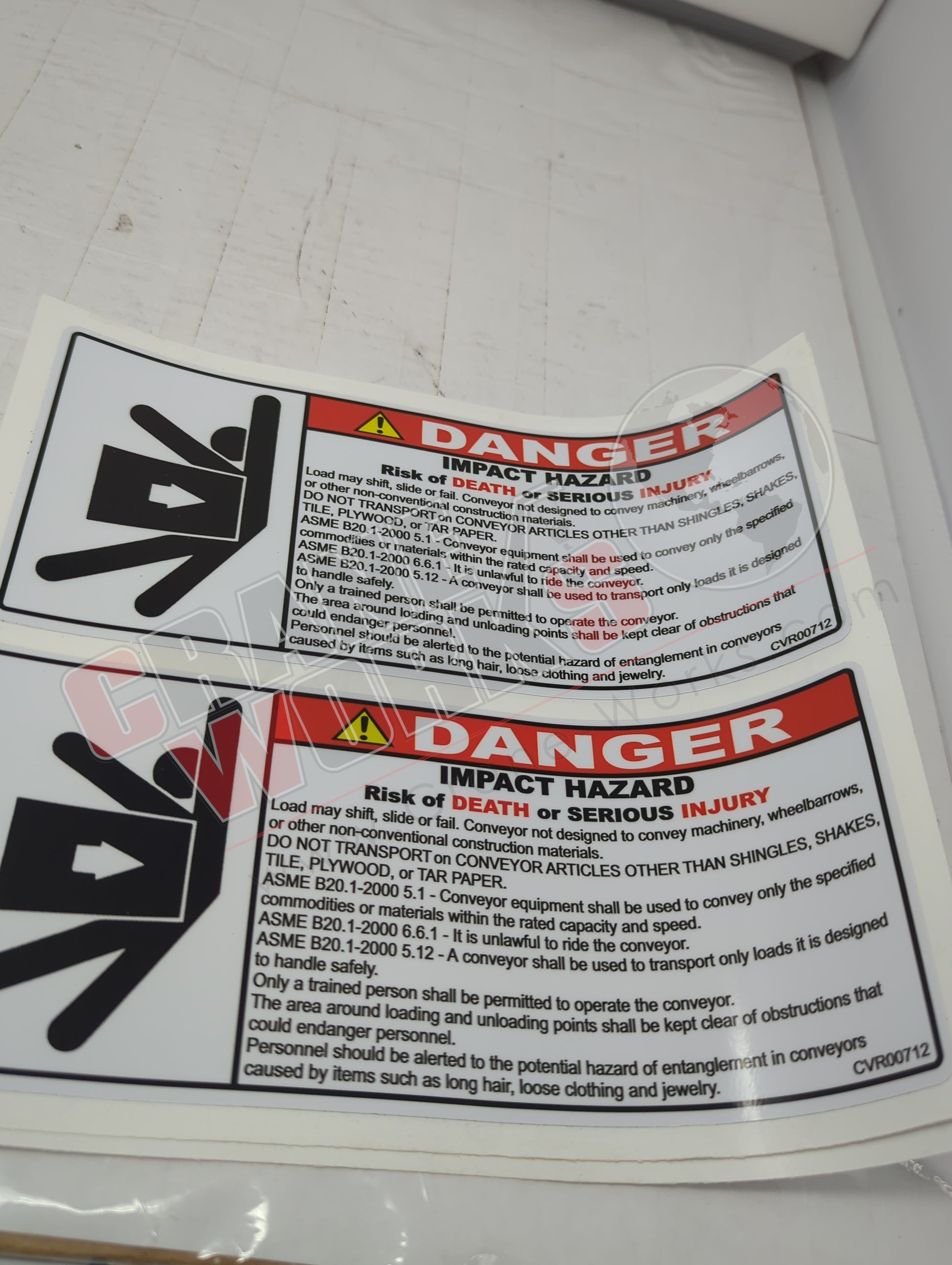 Picture of CVR00286, a  New Conveyor / Pedestal Decal Kit, angle 21.