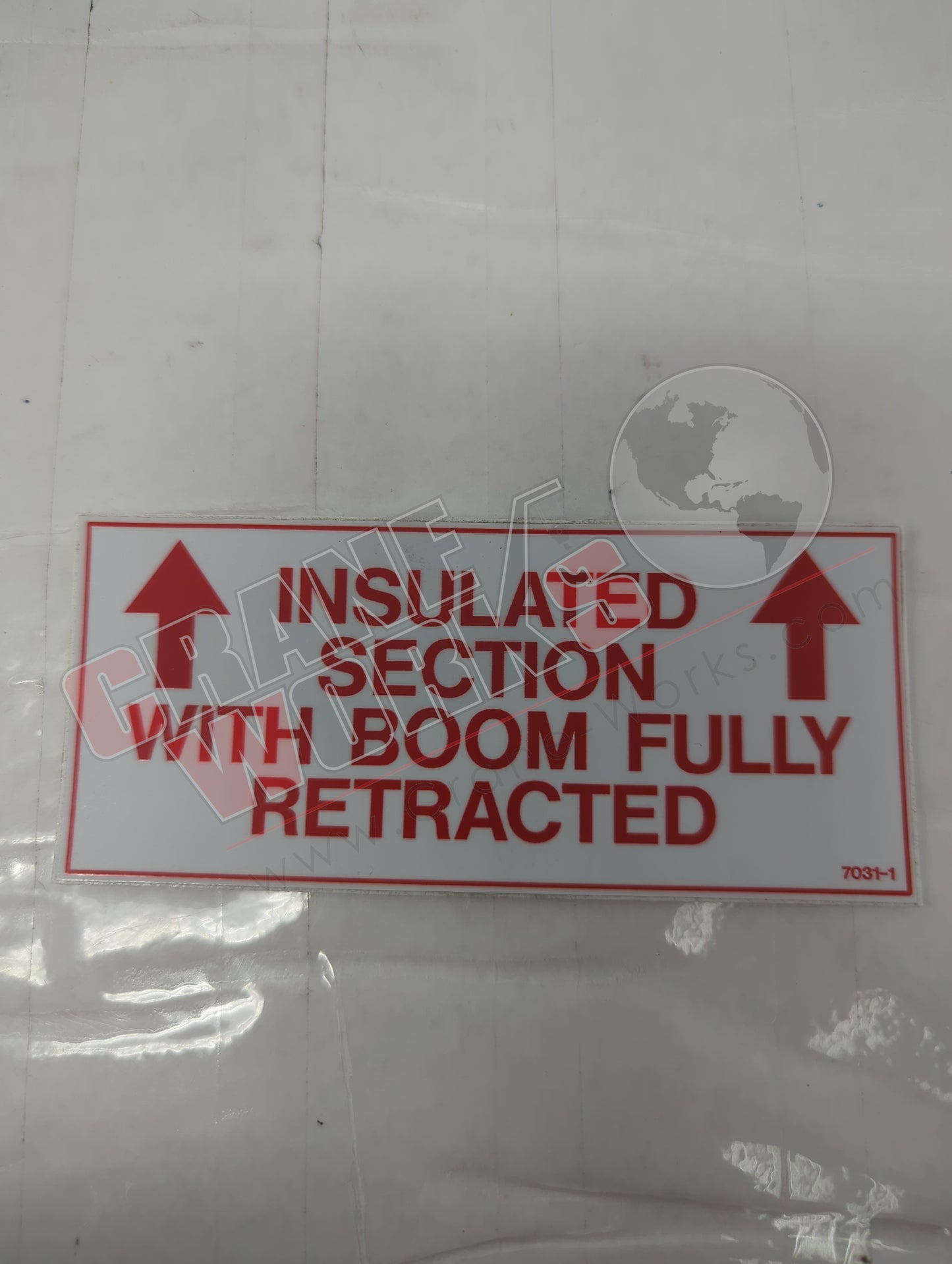 Picture of 7031-1, a  New Decal, Insulated Section, angle 2.