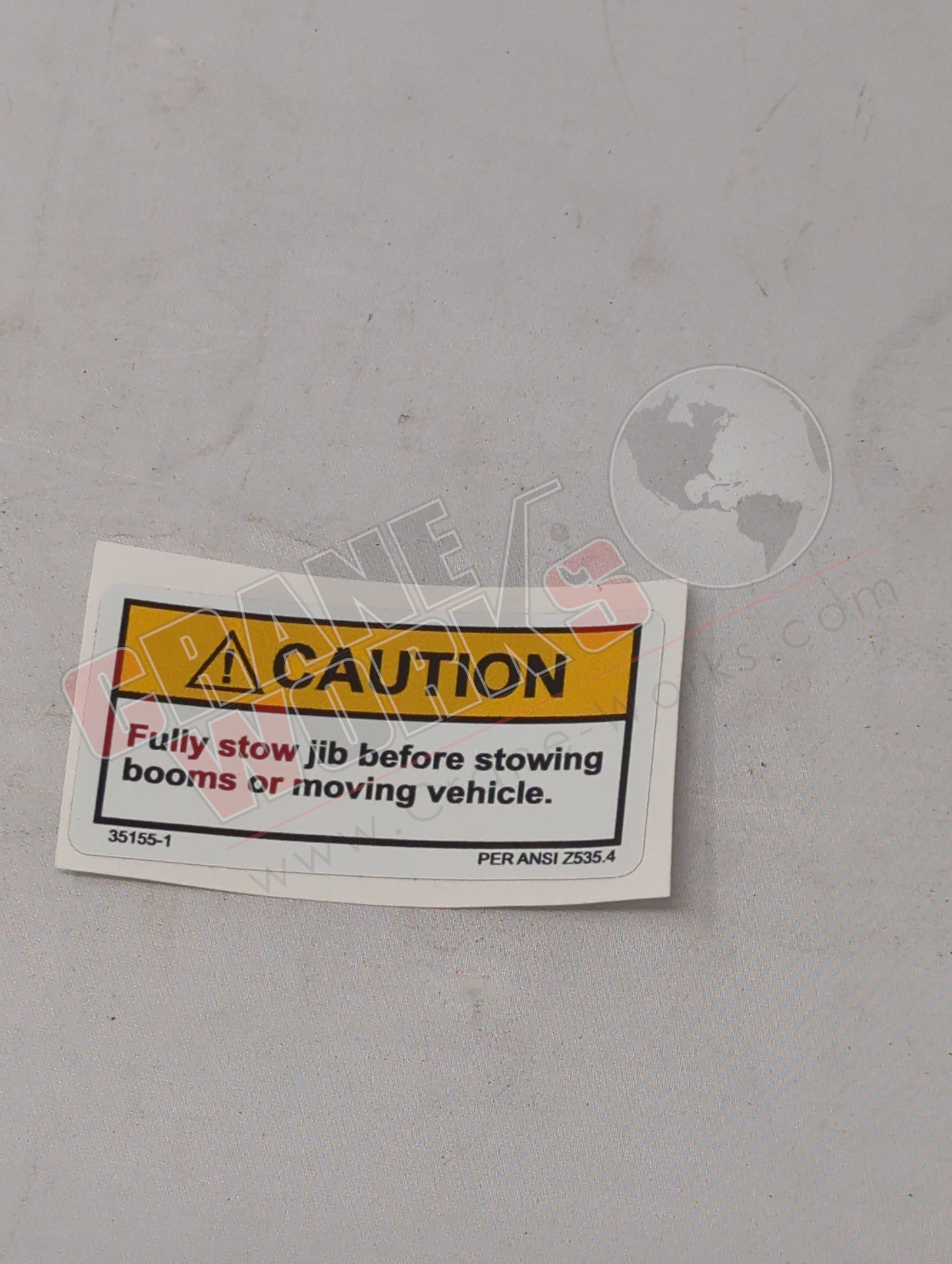 35155-1 | New Decal,Caution,Jib Stow