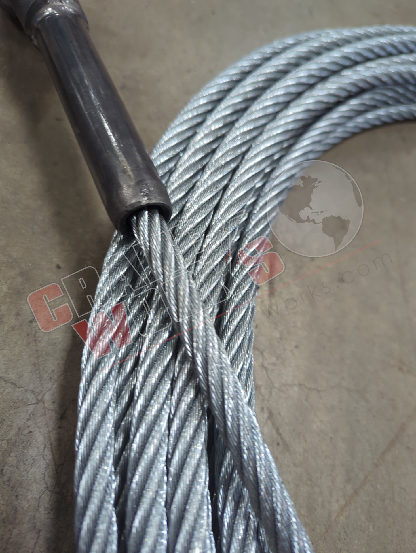 70580232 | New Wire Rope Asm- Galv.44 (6X25) X 100' Xips