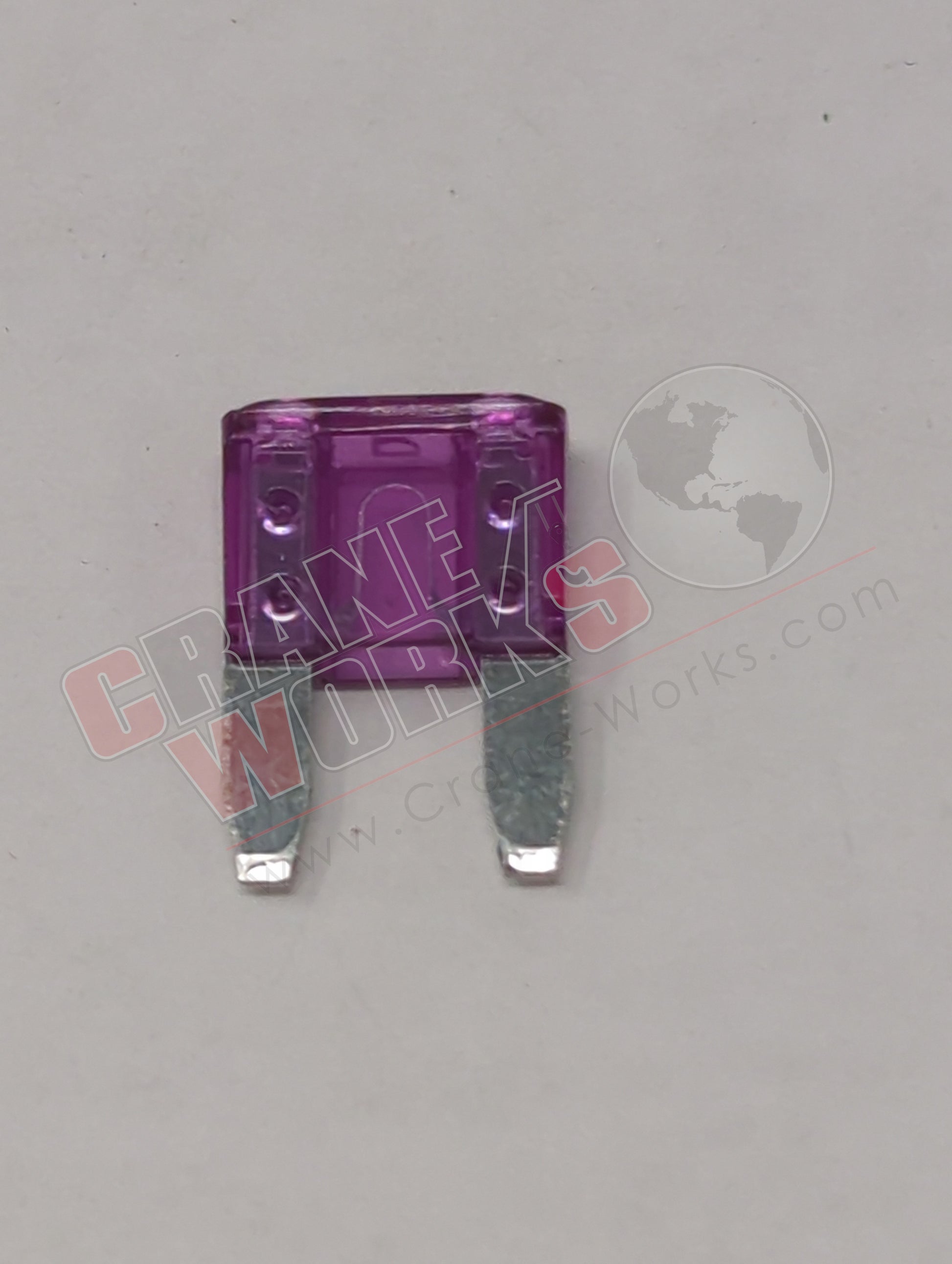 Picture of 7371, a  New 3 Amp Mini Fuse (43476), angle 2.