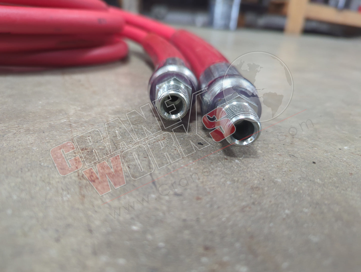 2250-96-A | New Hose Set, 8' Red W-3/8
