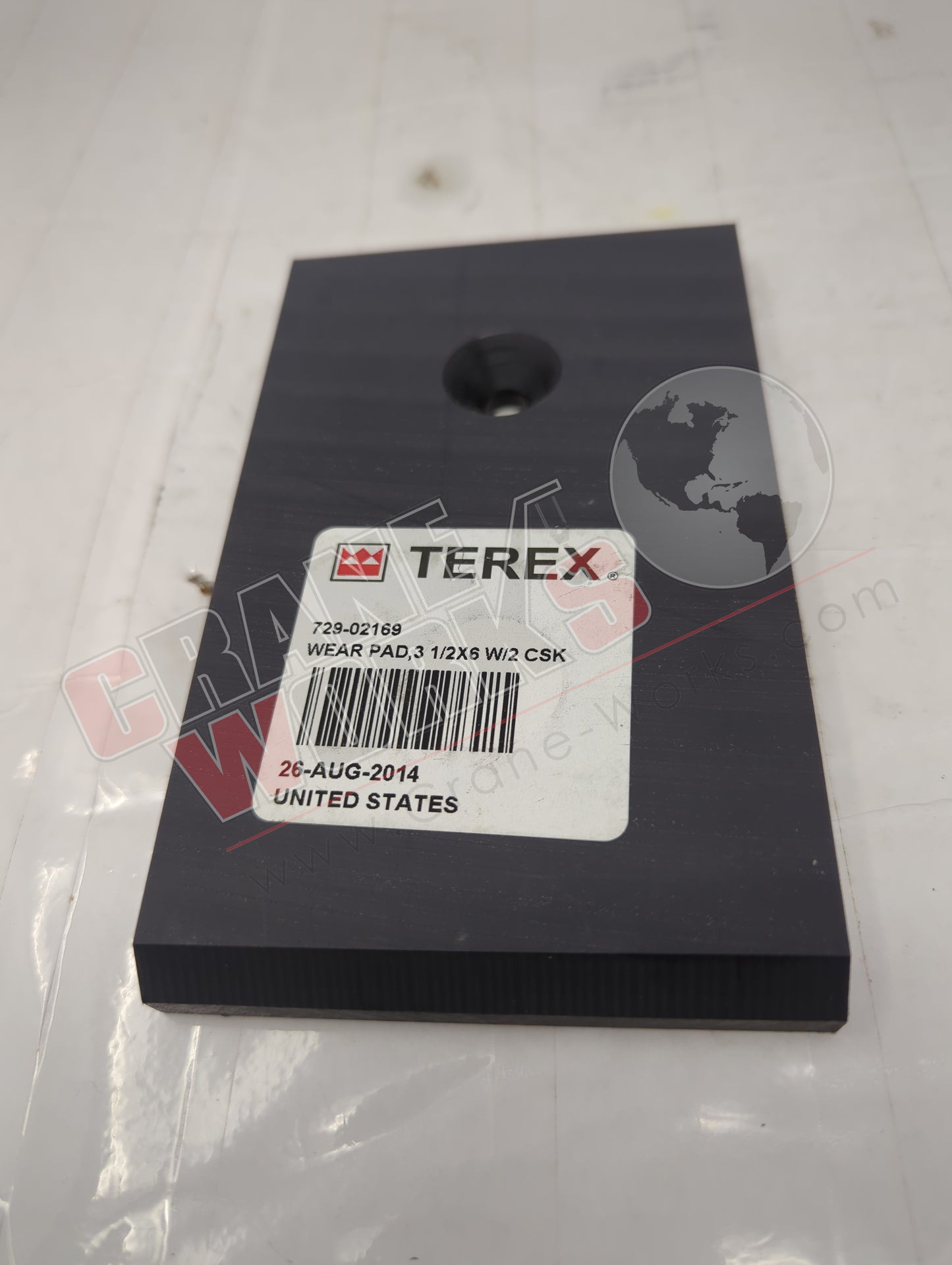 729-02169 | New Wear Pad 3.5X6 W/2 Csk