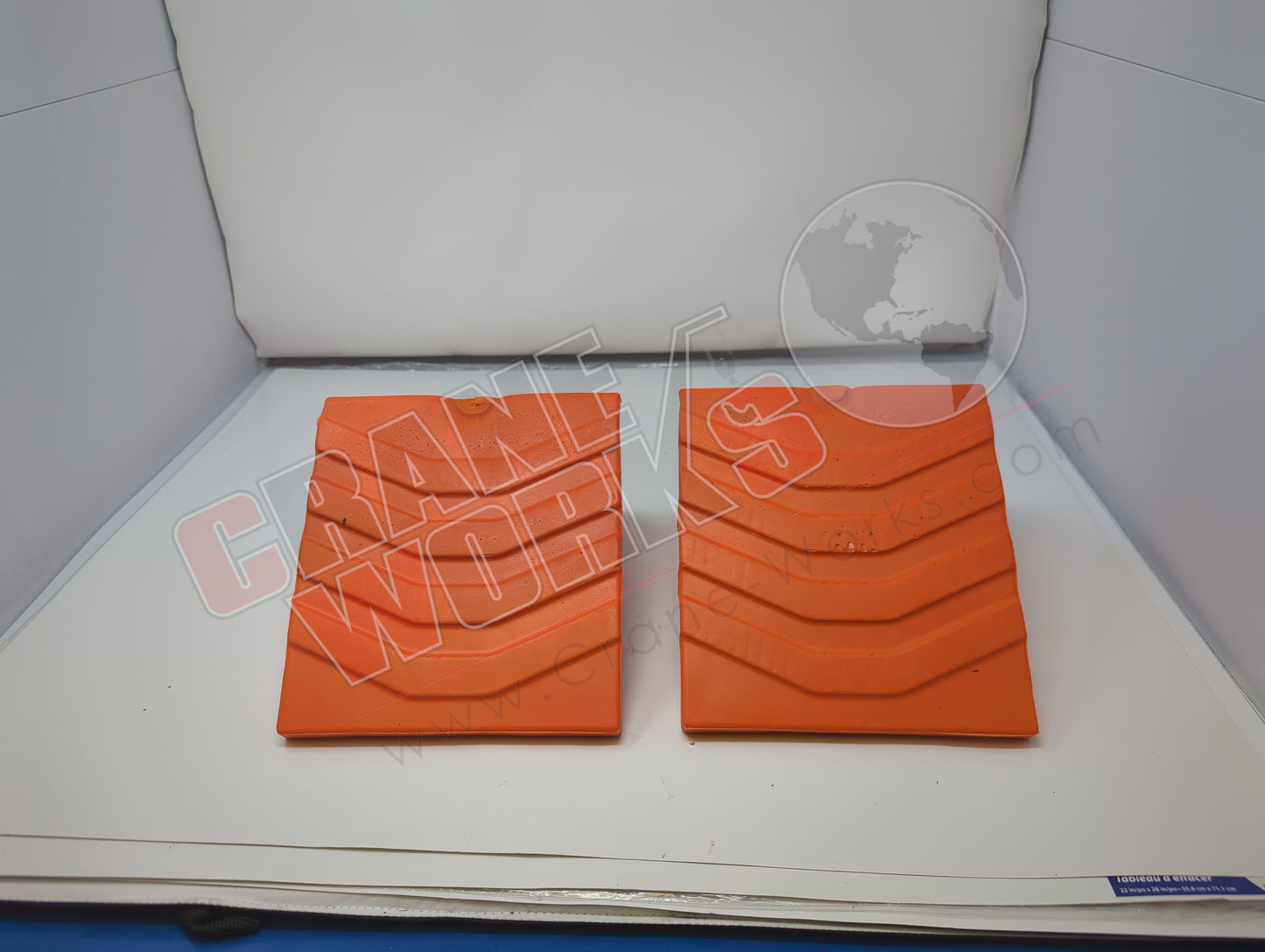 WC786 | New Wheel Chock, Fl Orange