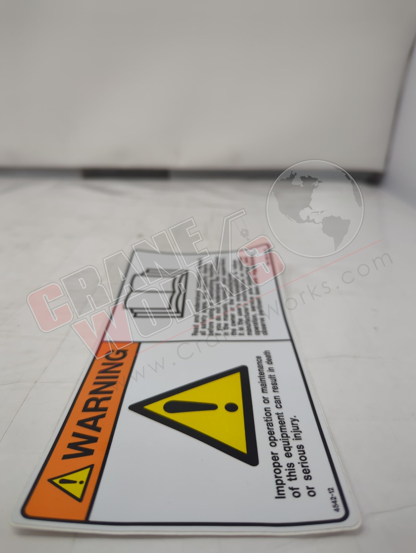 Picture of 4542-12, a  New Decal; Danger Qualified Operator, angle 2.