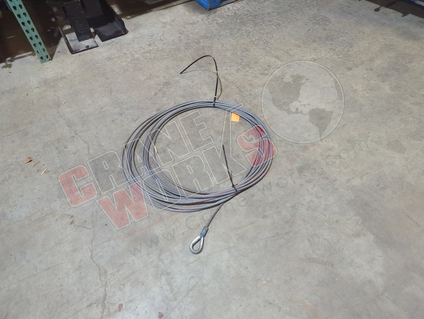 45022802 | New 3/8"X140' 7X19 Cable With Thimble Eye