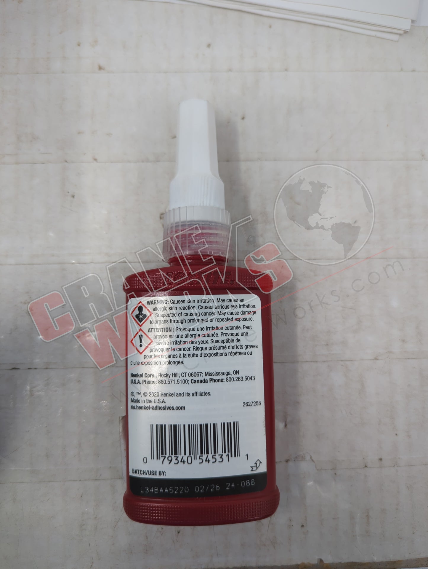 LOC135486 | New Loctite 545 Pneu/Hyd Thrd Sealant 50 Ml (Ea)