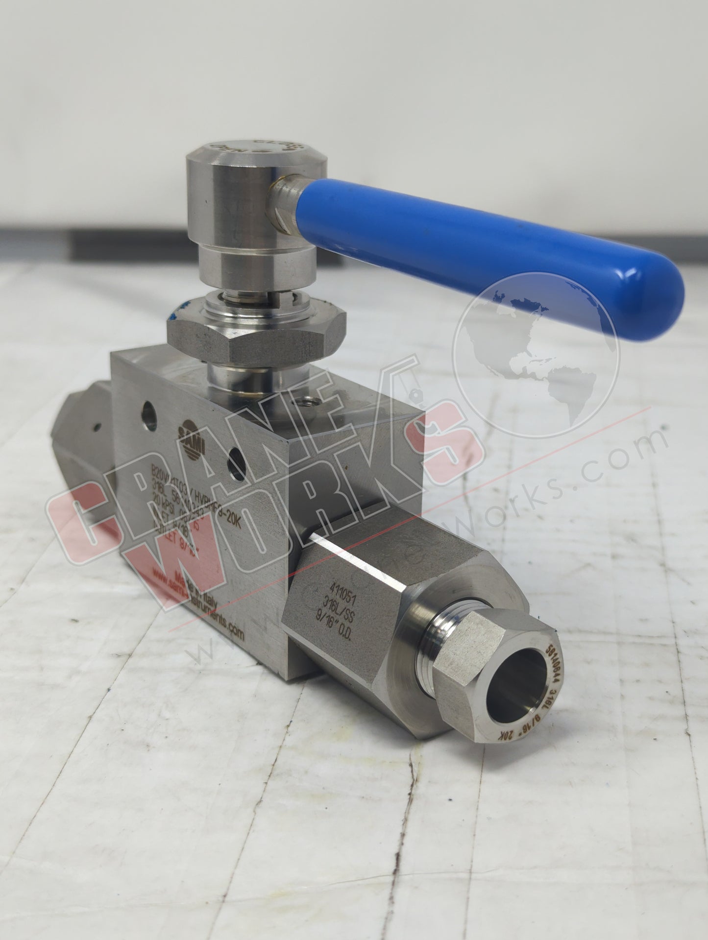 HVBMF9-20K | New 9/16" Mp Two Way Ball Valve