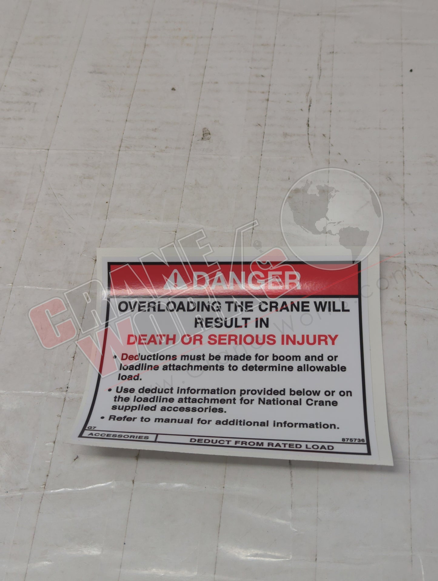 875736 | New Decal - Danger Overload Haz