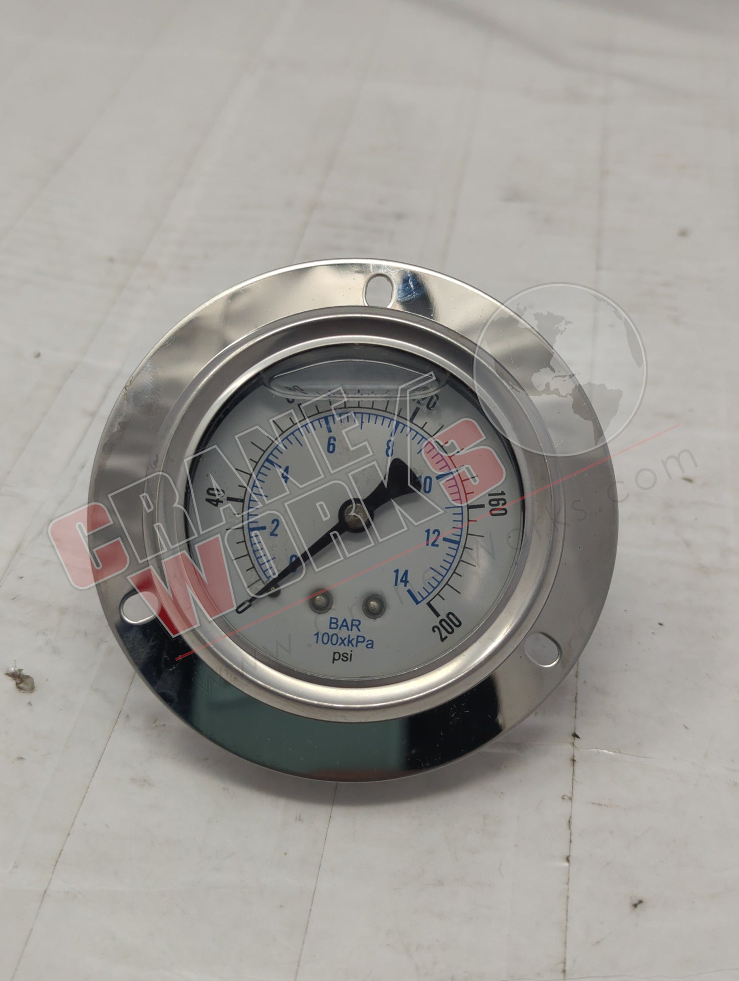 PFP925-25FF | New 200 Psi Center Back Gauge