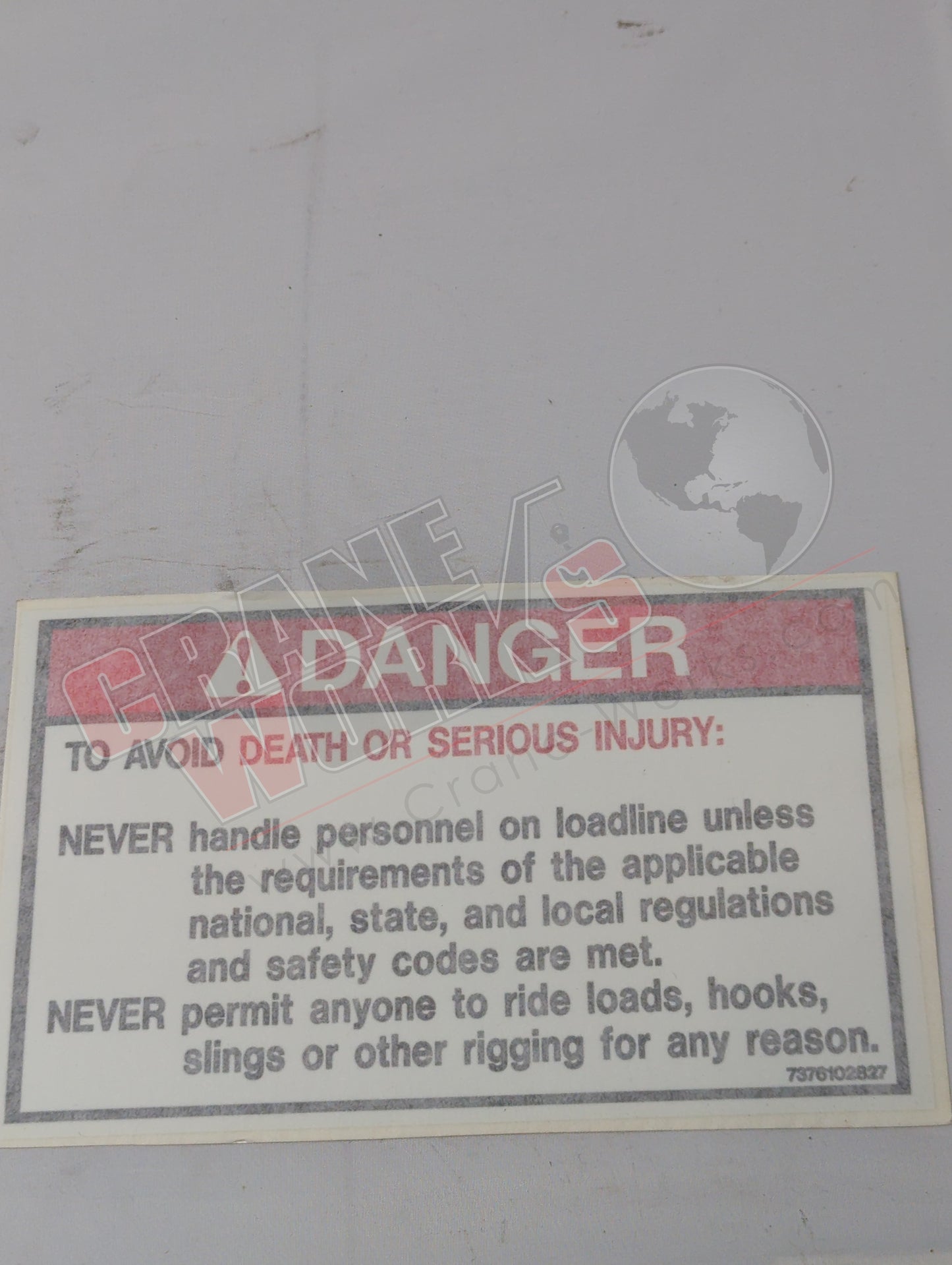 7376102827 | New Avoid Danger Decal