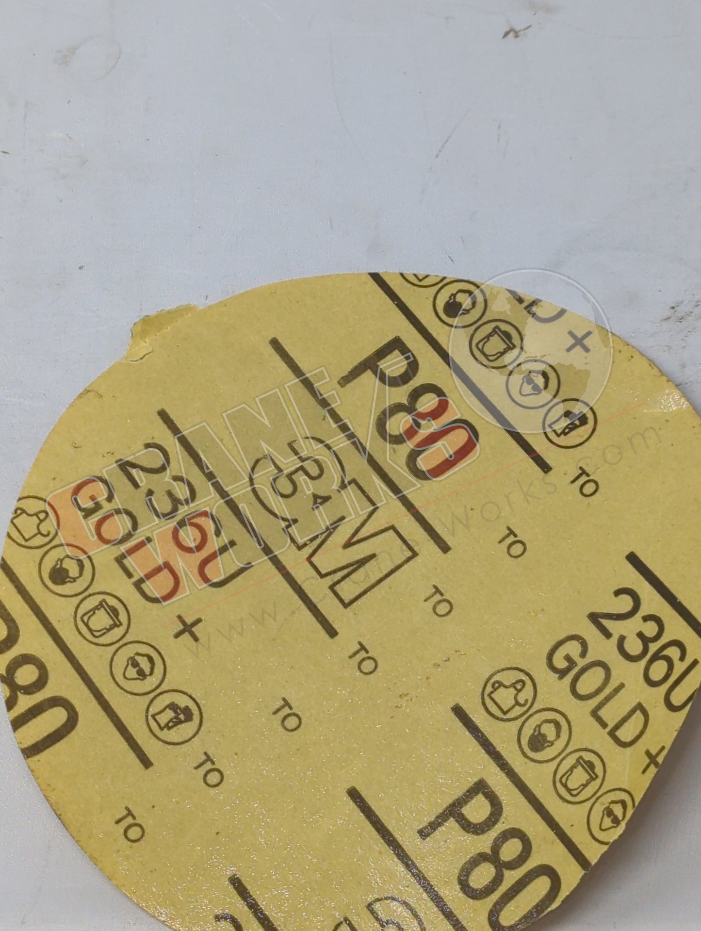 1443 | New 80 Grit Sand Paper 6" Dia