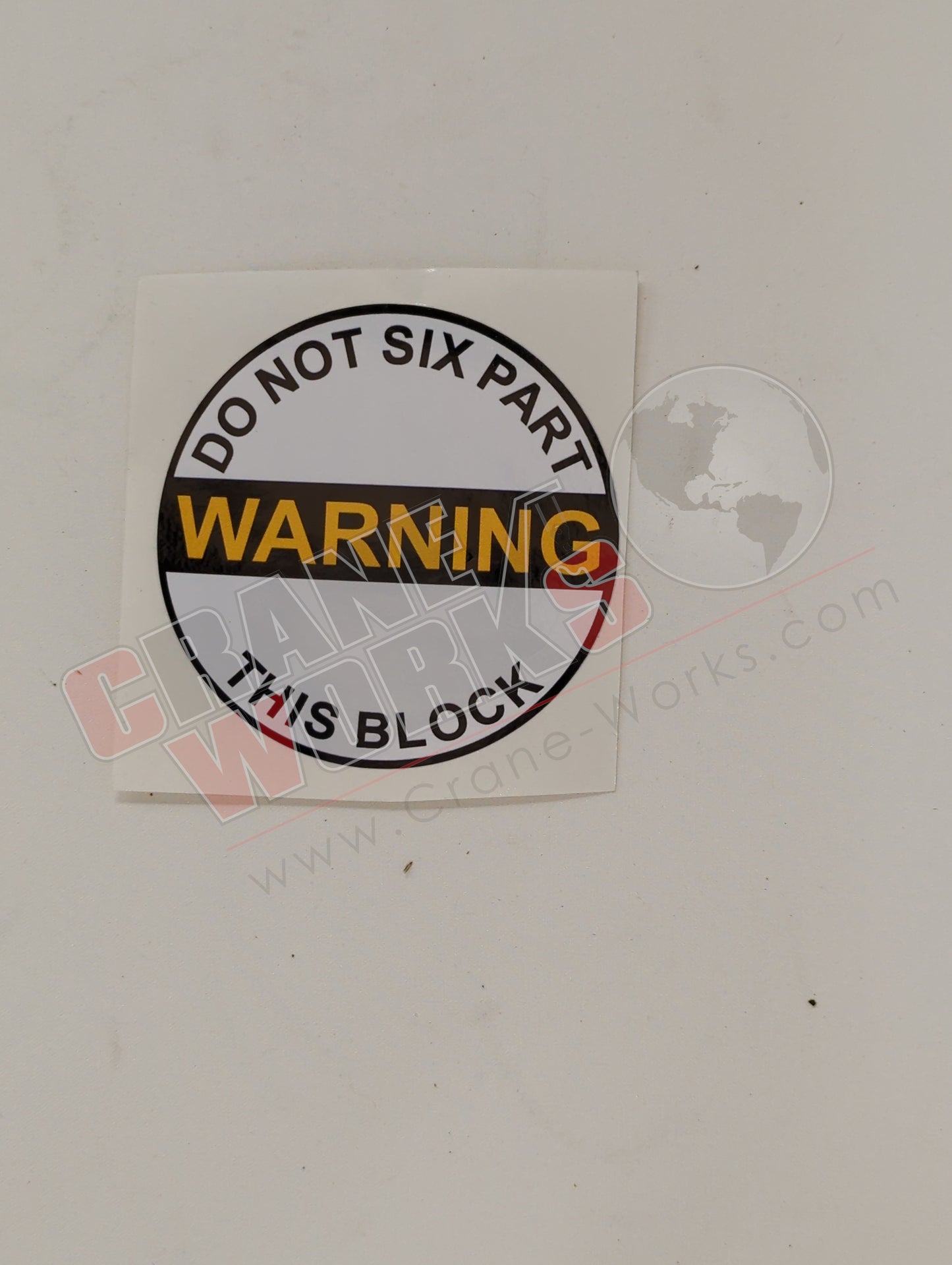 DN6P | New Do Not Six Part Sticker