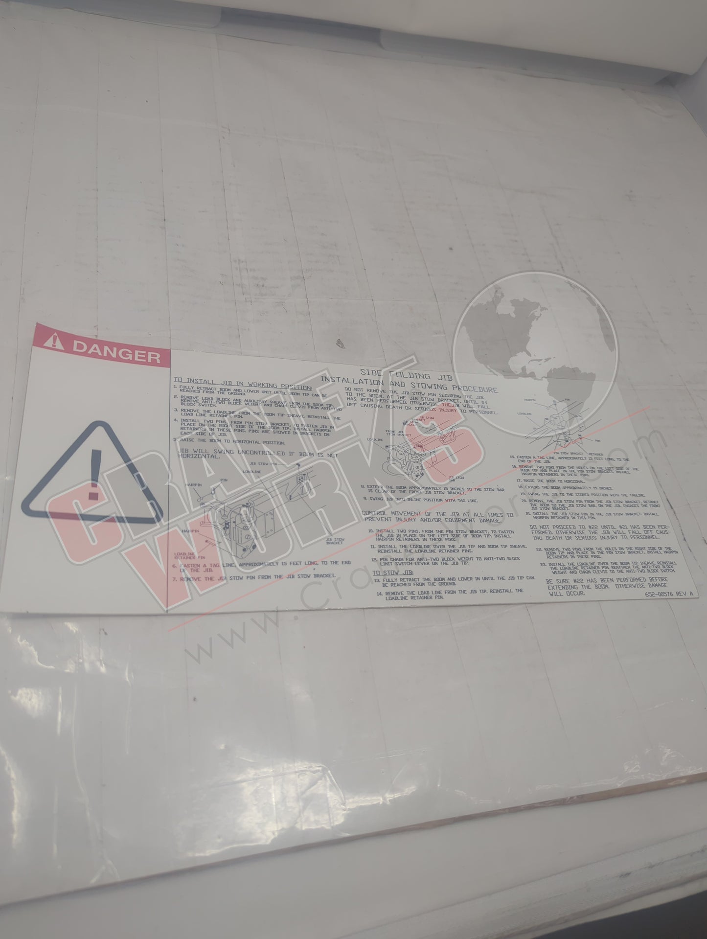 652-00576 | New Decal-Side Folding Jib