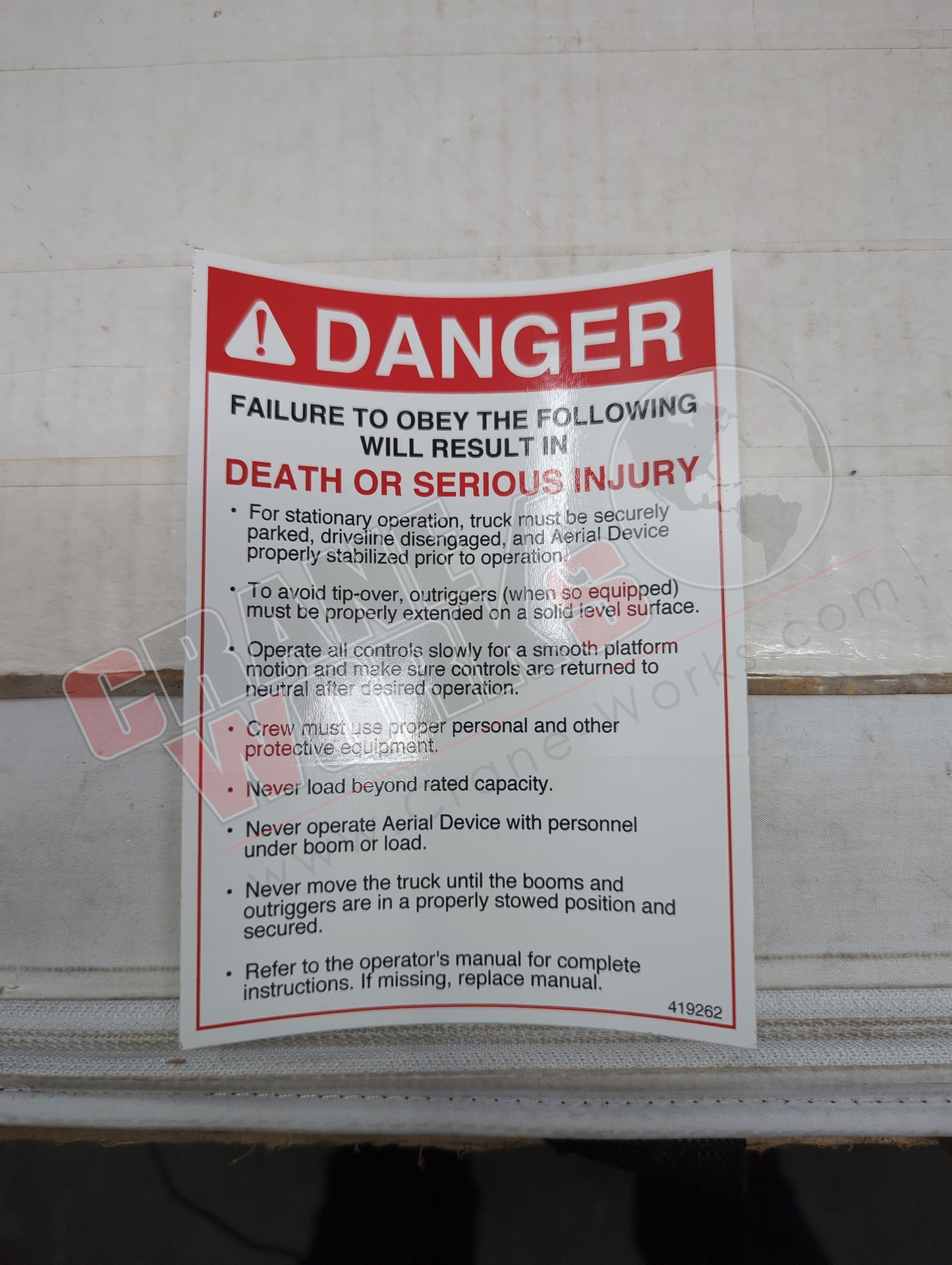 419262TU | New Decal, Failure To Obey