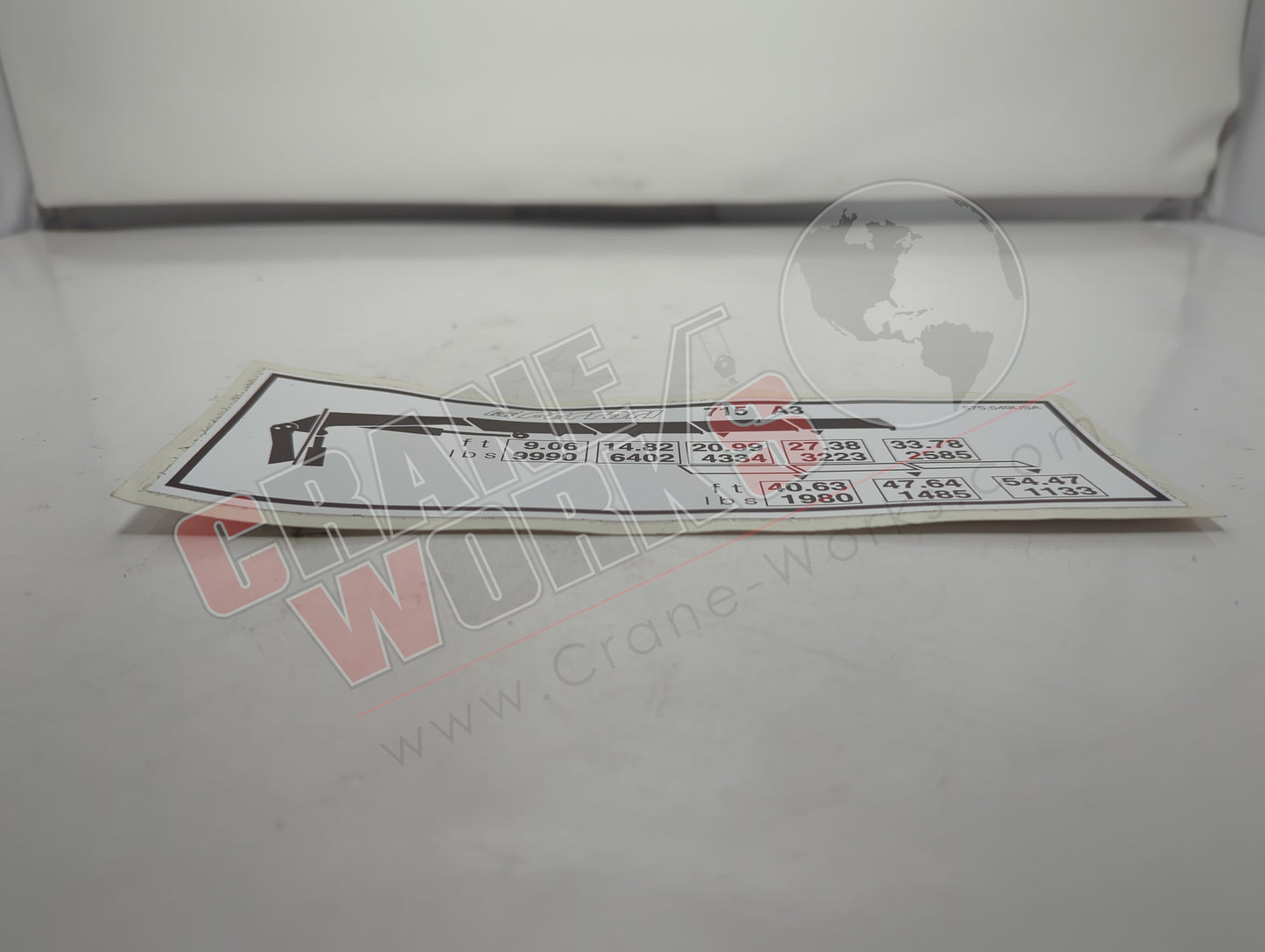 W575549USA | New 715-A3 Load Chart