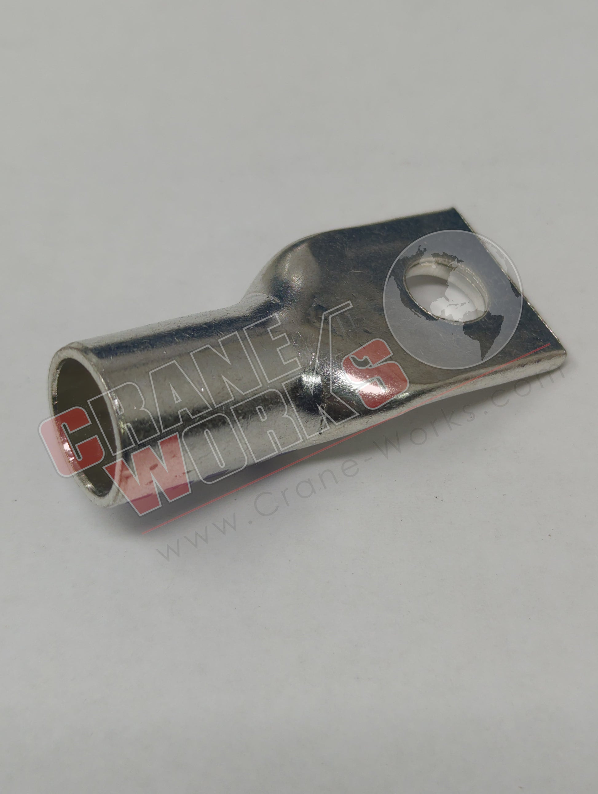 Picture of 17222, a  New Term-One Hole Lug 4/0 Ga. 3/8" Stud (44455), angle 2.