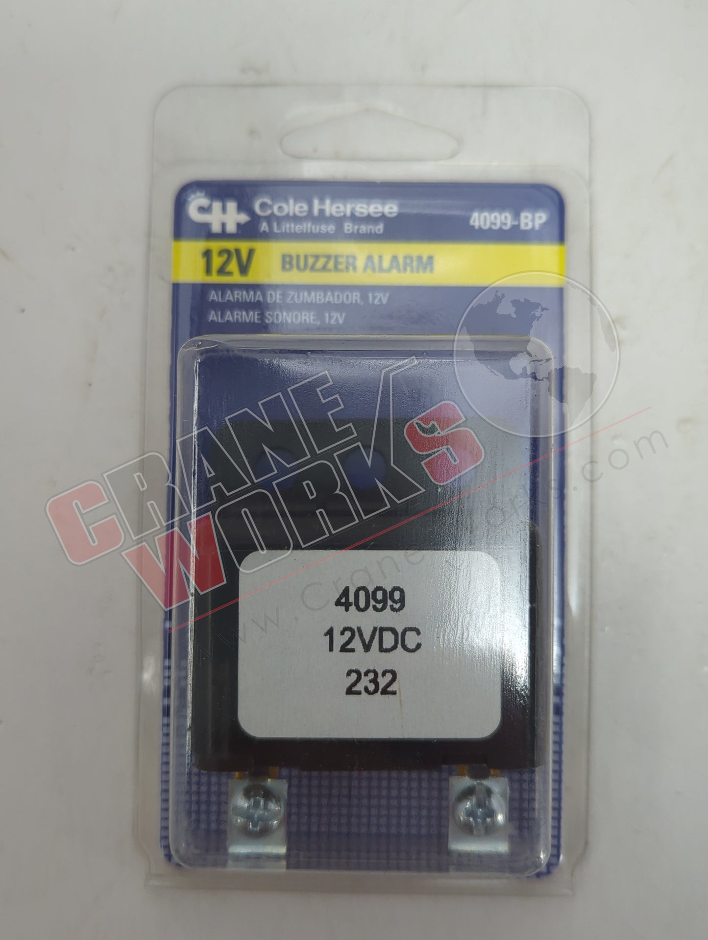 Picture of 4099-BP, a  New Alarm Buzzer 12V Card (Ea), angle 2.