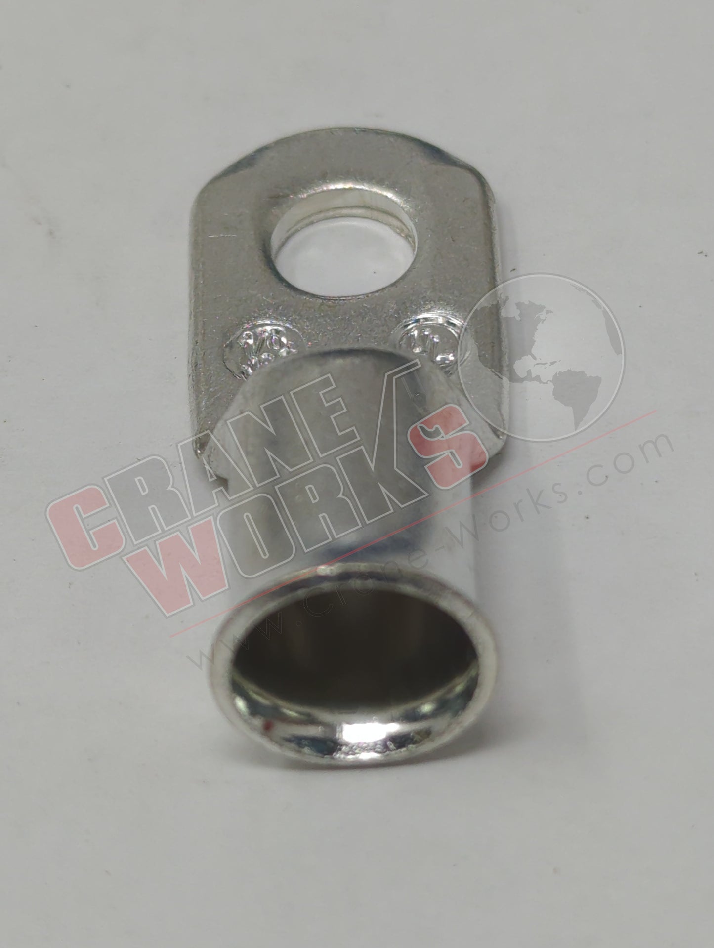 Picture of 23708, a  New Lug-Copper-Tin Plated 1/0 Ga. (43164), angle 2.