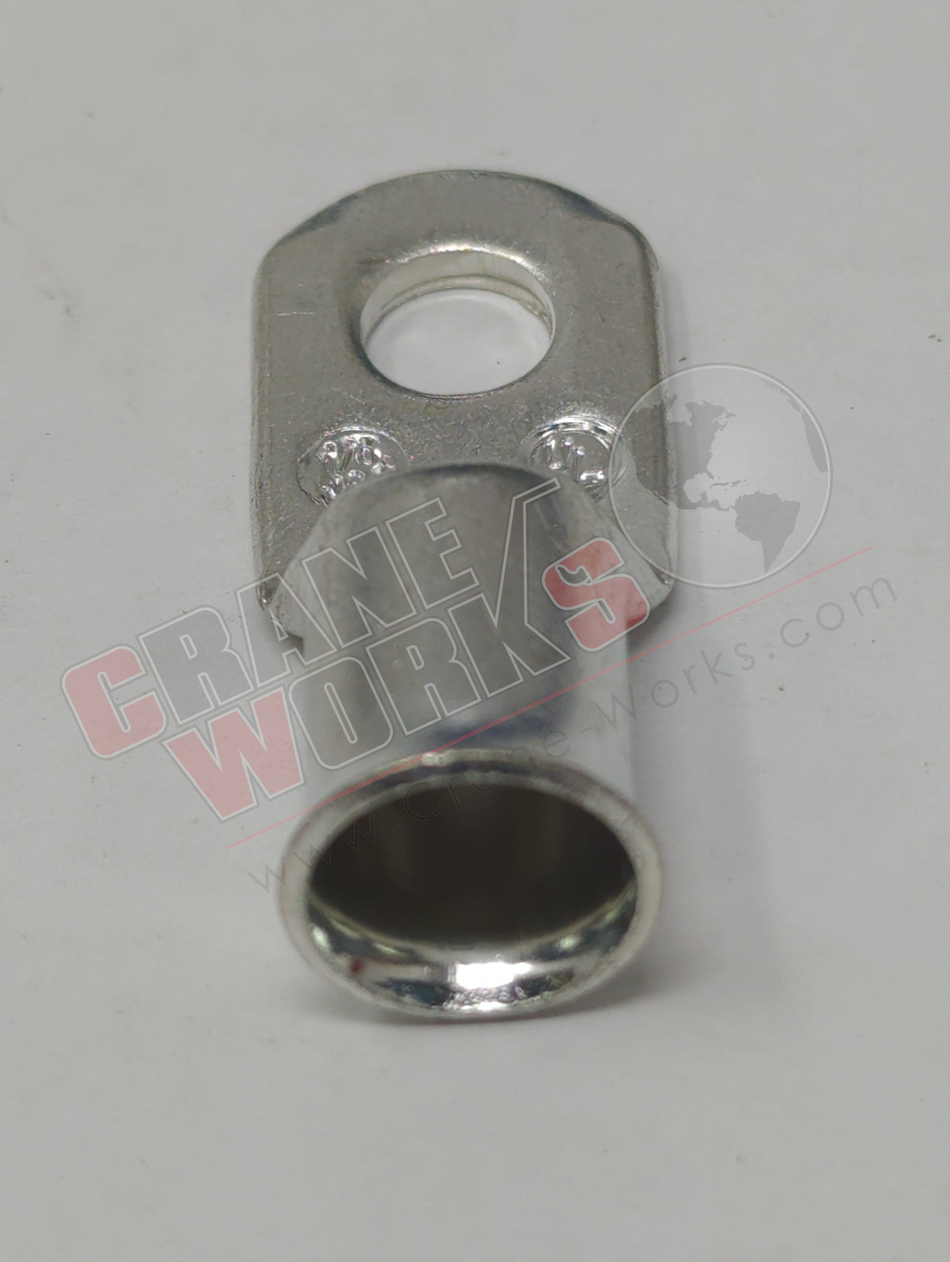 Picture of 23708, a  New Lug-Copper-Tin Plated 1/0 Ga. (43164), angle 2.