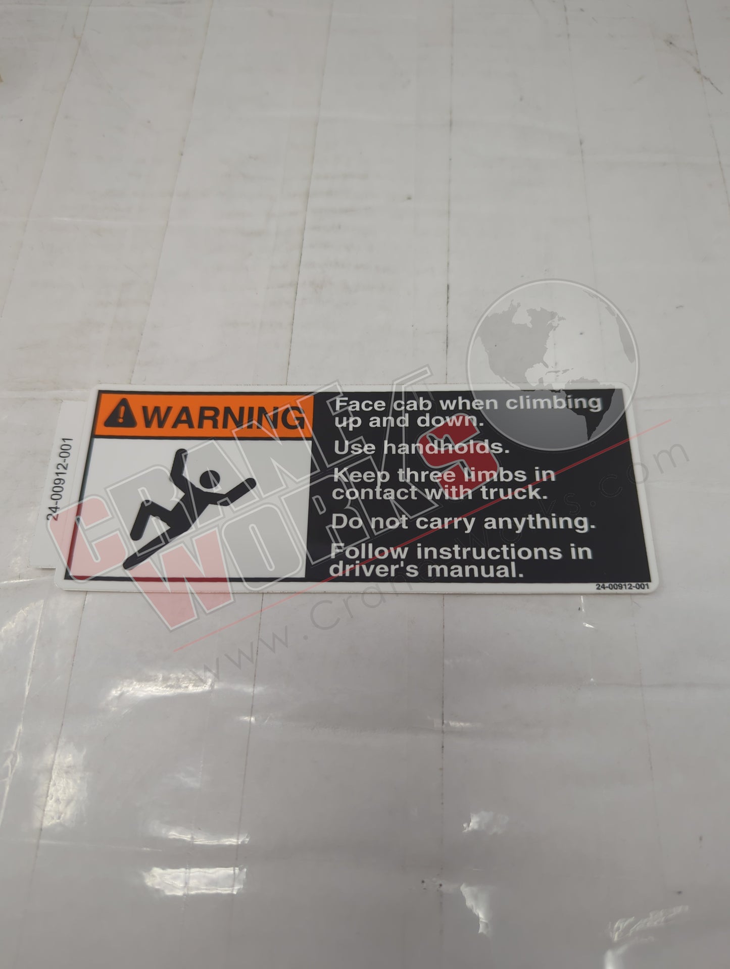 24-00912-001 | New Decal-Warning, Entry/Exit