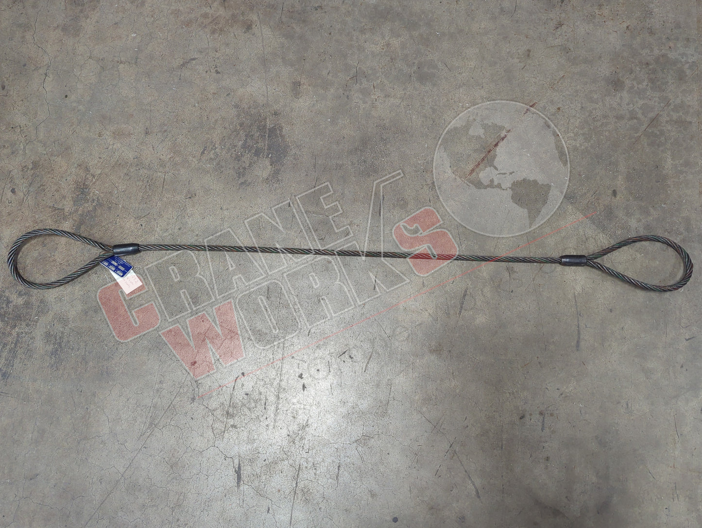 CG811232 | New 7/16" X 5Ft Std Eye&Eye Rope Sling 6X19 Iwrc