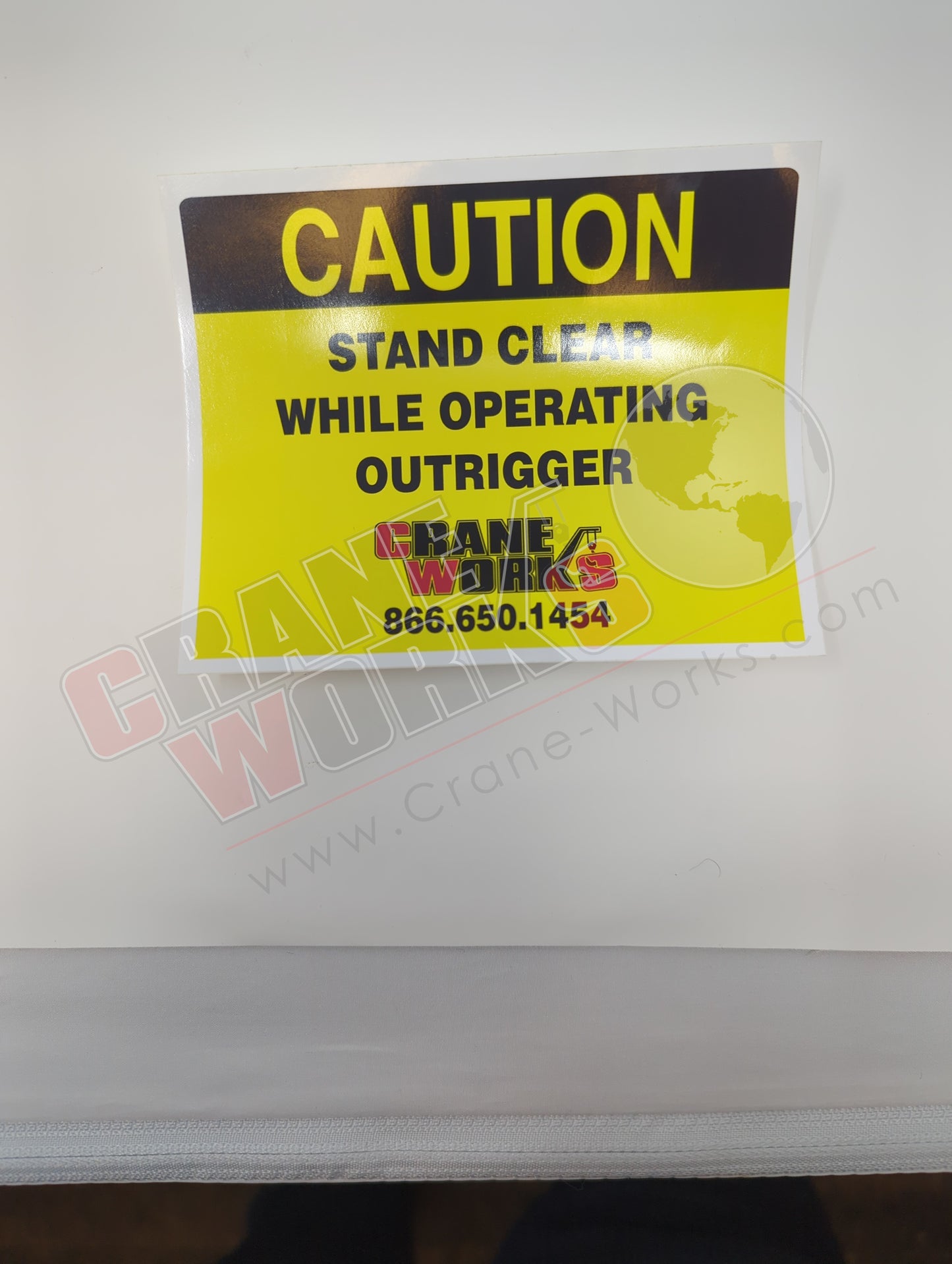 DCL-1000 | New Decal 4 X 5 Stand Clear Outrigger