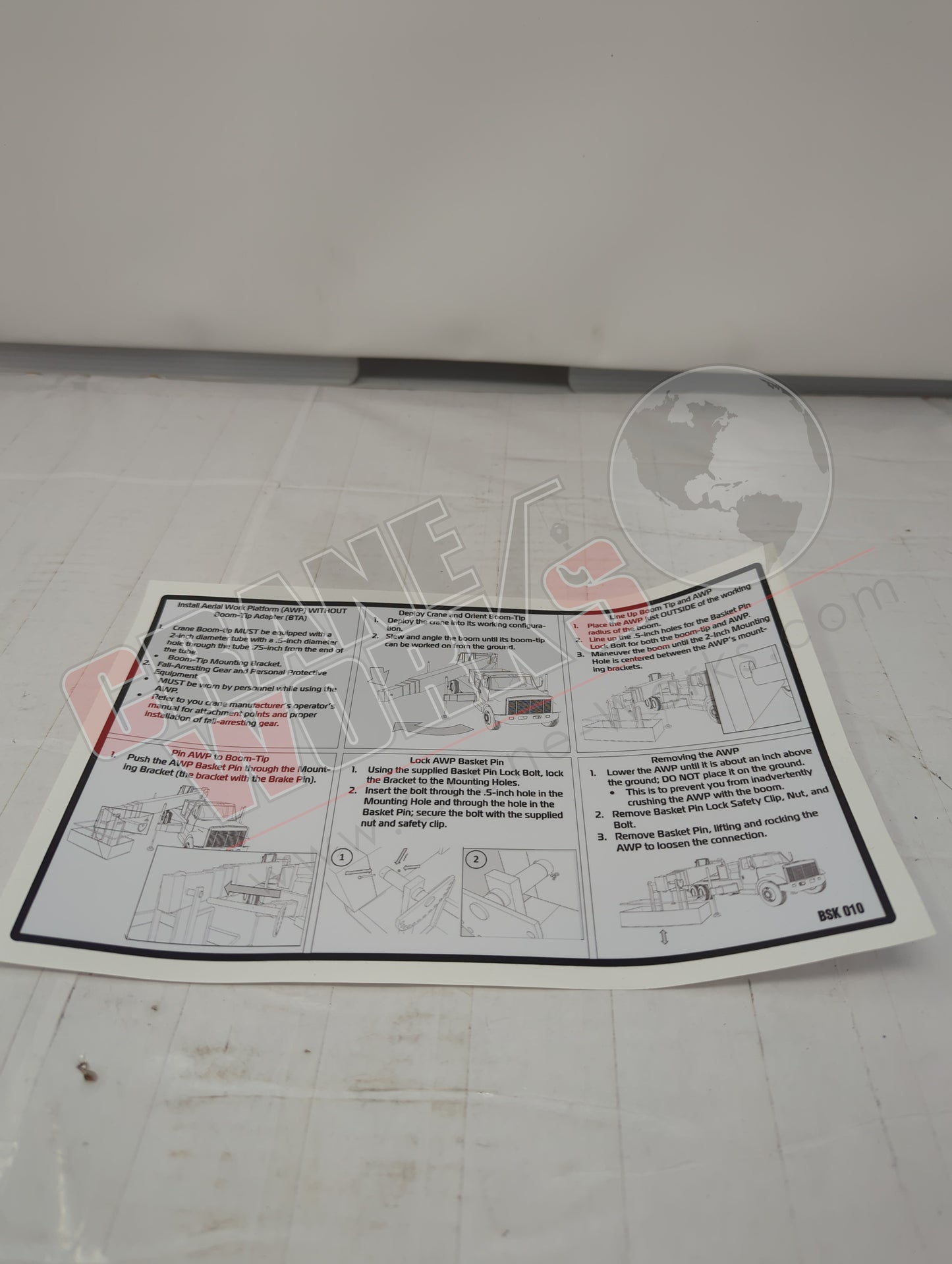 BSK010 | New Decal Installing 2 Man Basket  W/O Tip Adapter