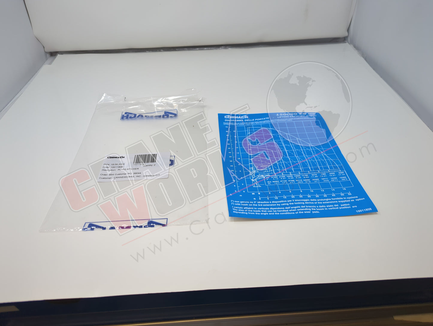 10011808 | New Plate/Sticker (For Crane)