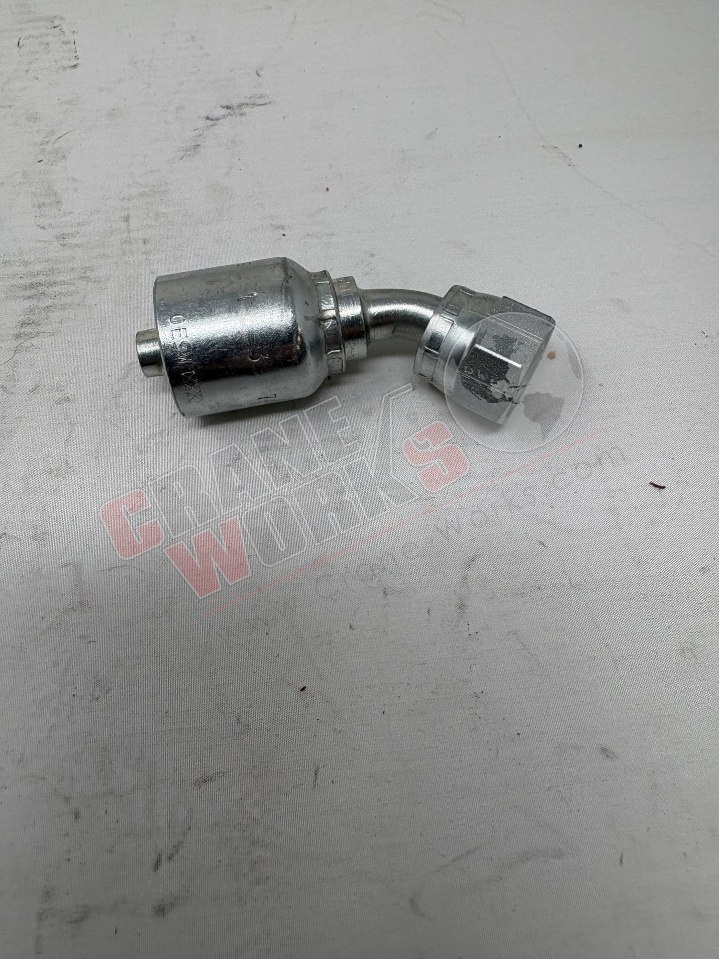 Picture of 13743-08-06, a  New -08Fj  X -06 Hose 45 Deg, angle 3.