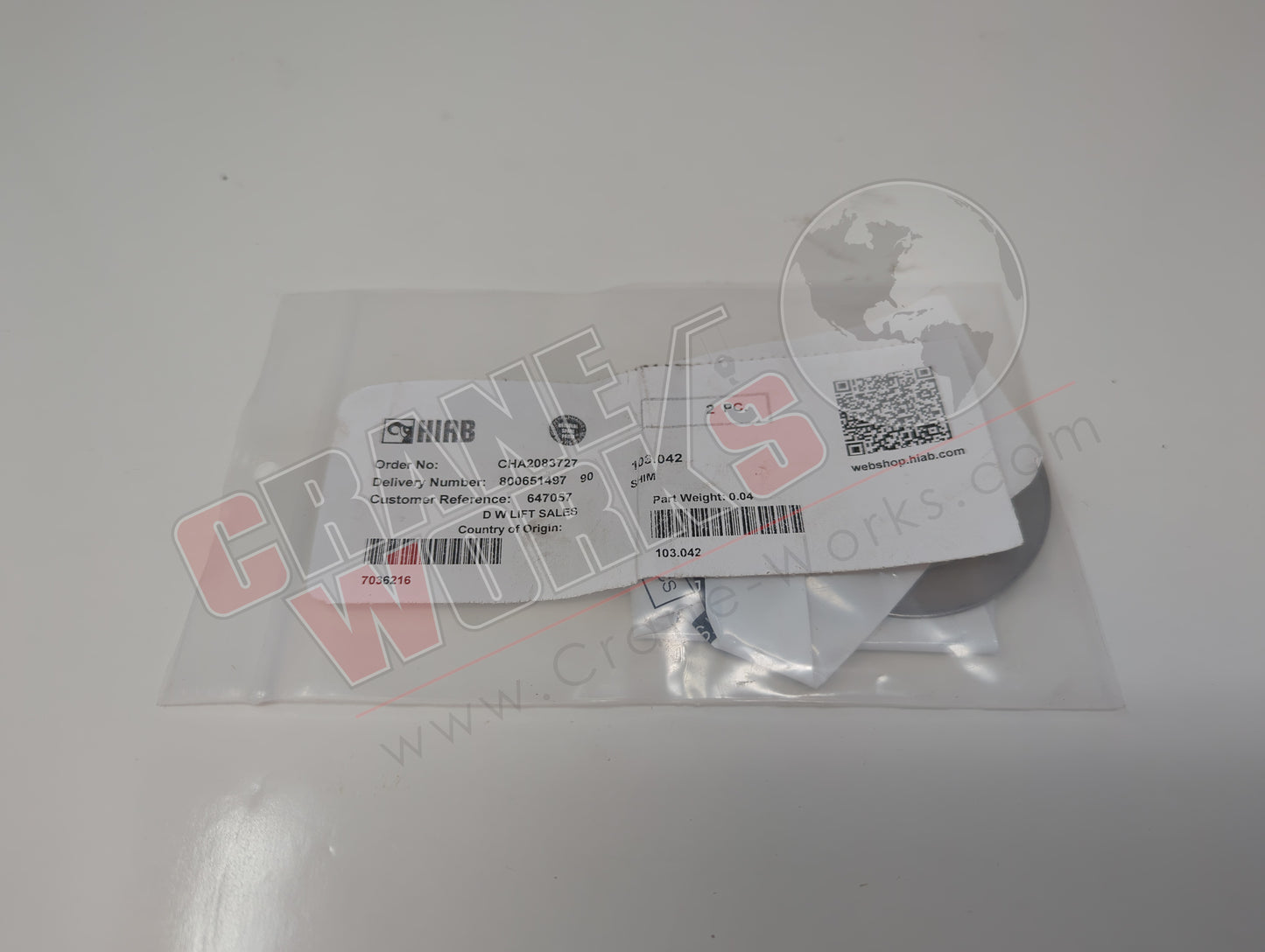 103.042 | New Chain Roller Shim