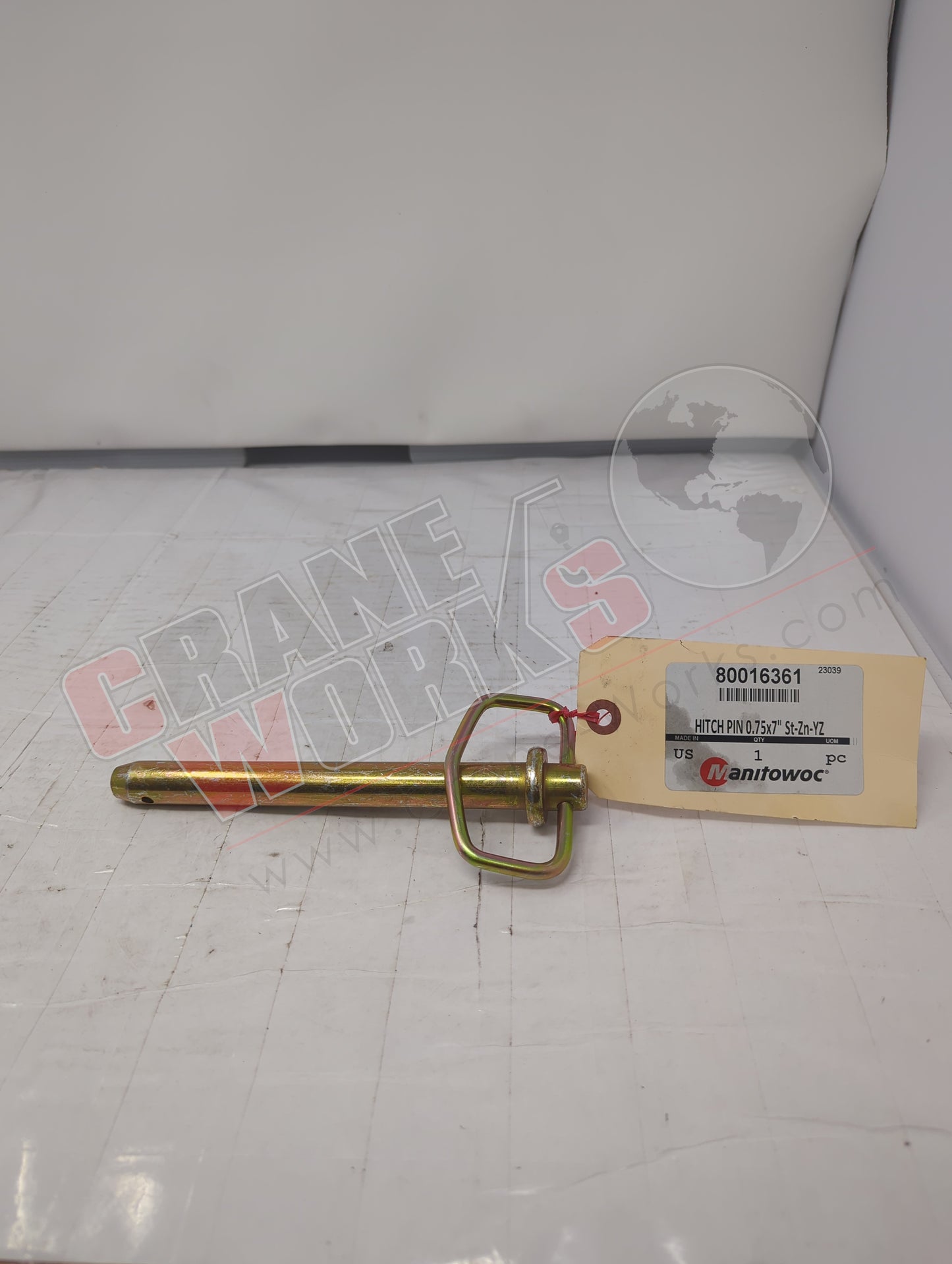 80016361 | New Hitch Pin 0.75X7" St-Zn-Yz