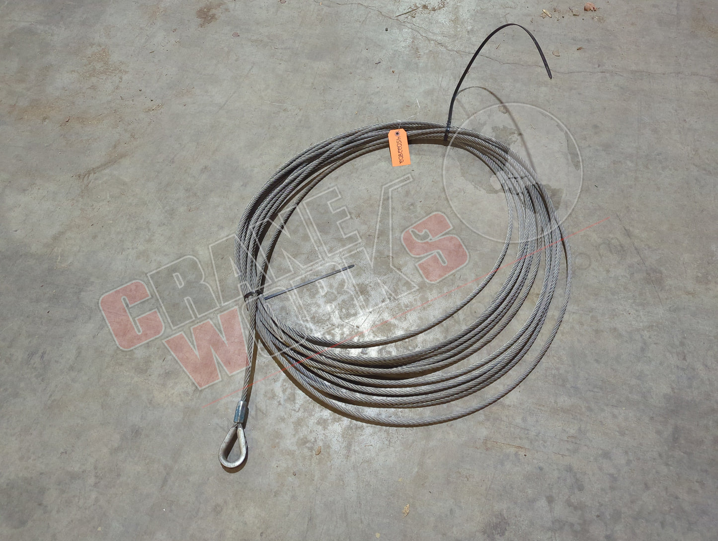 45022802 | New 3/8"X140' 7X19 Cable With Thimble Eye