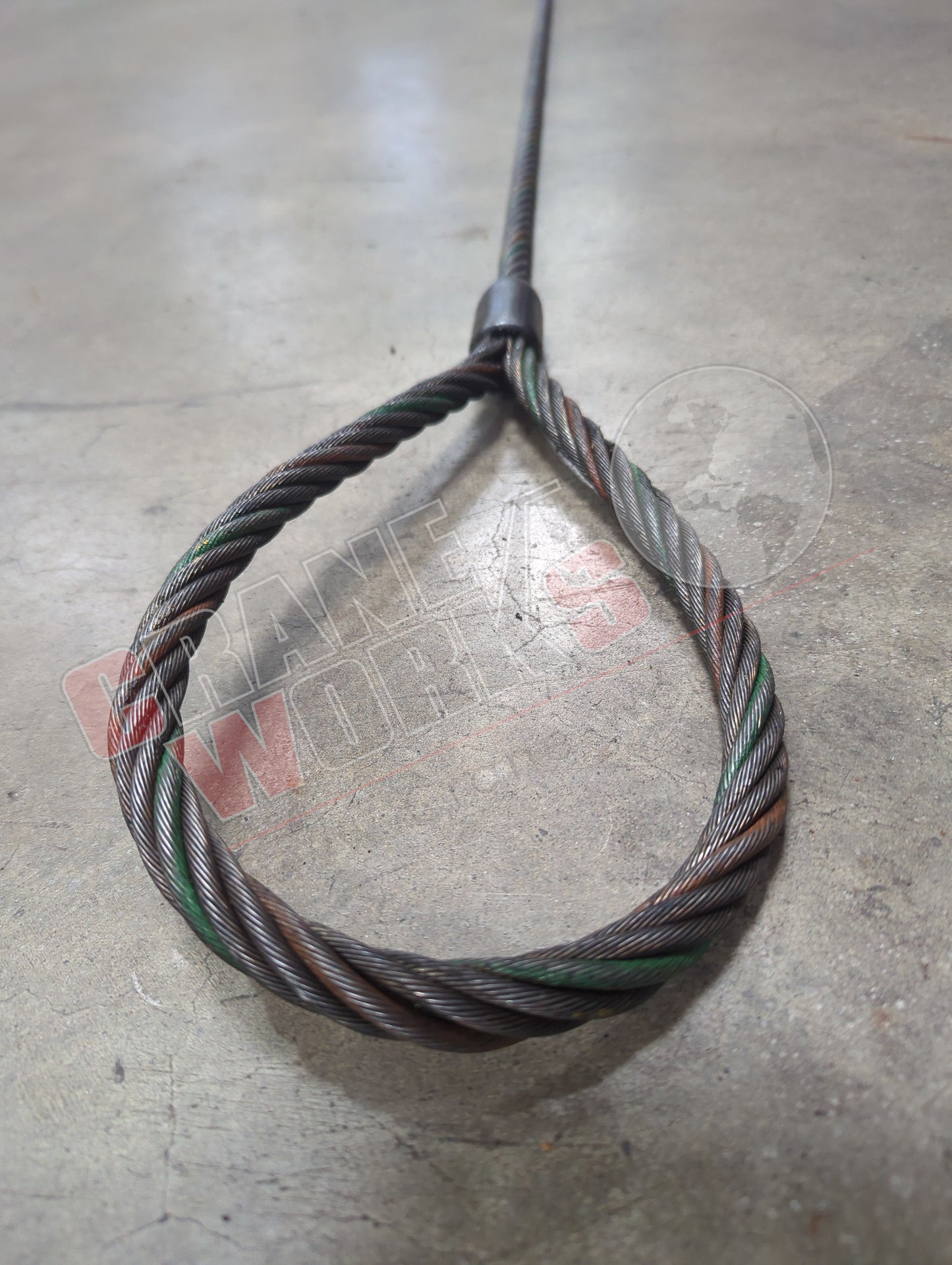 CG811232 | New 7/16" X 5Ft Std Eye&Eye Rope Sling 6X19 Iwrc